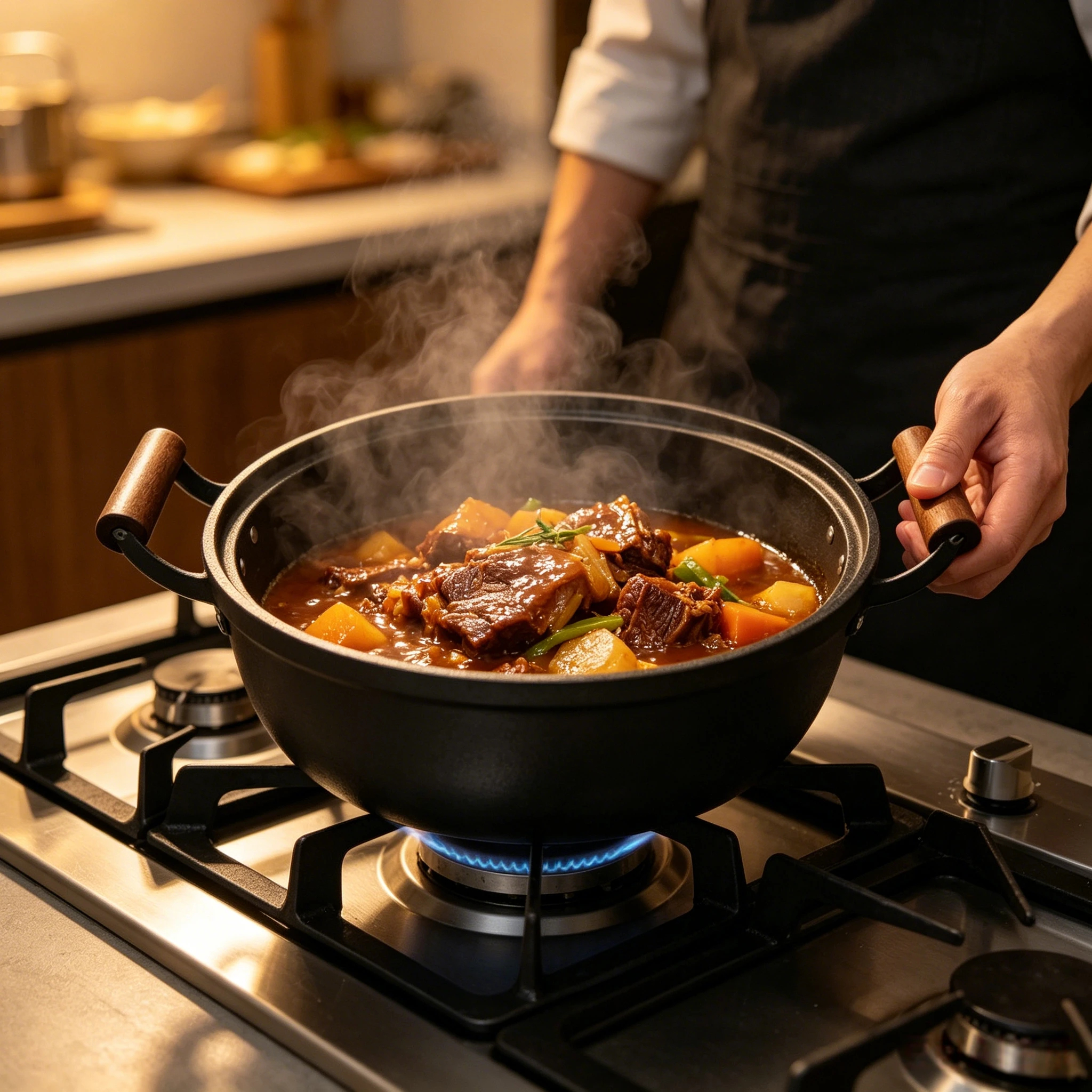 Cast Iron Grand Feast Stew Pot