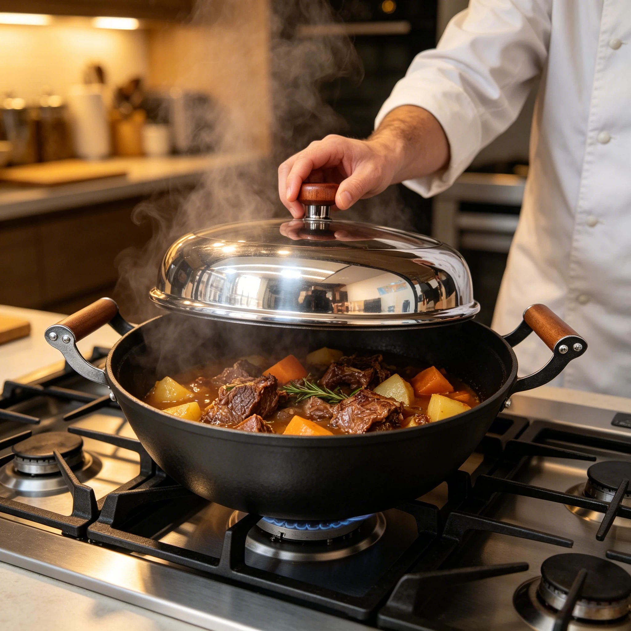 Apple-Shaped Tall-Lid Stew Pot 