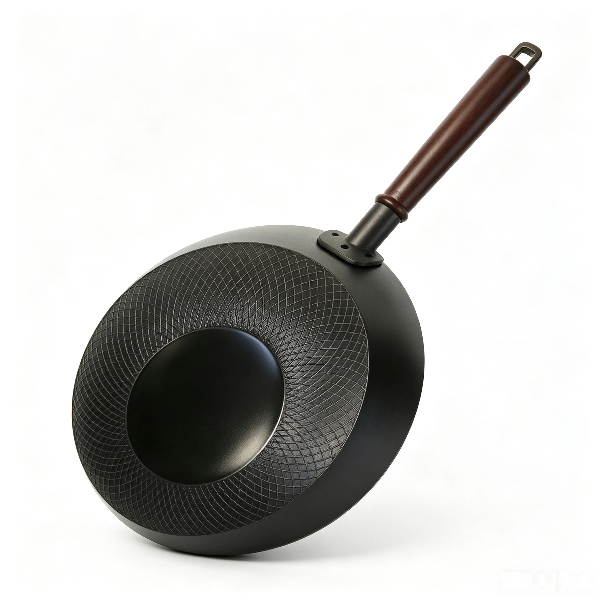 Cast Iron Flat-Bottom Wok 