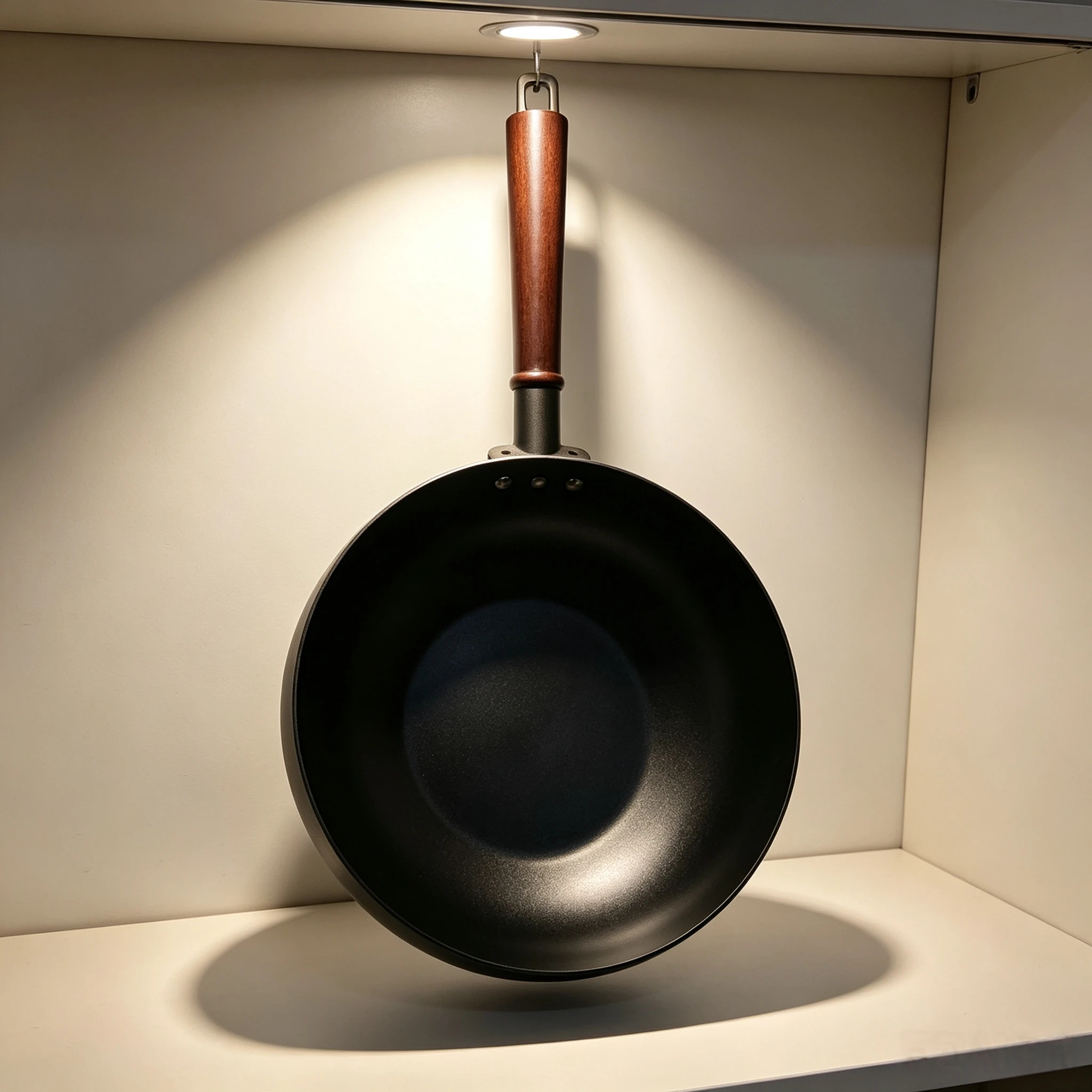 Cast Iron Flat-Bottom Wok 