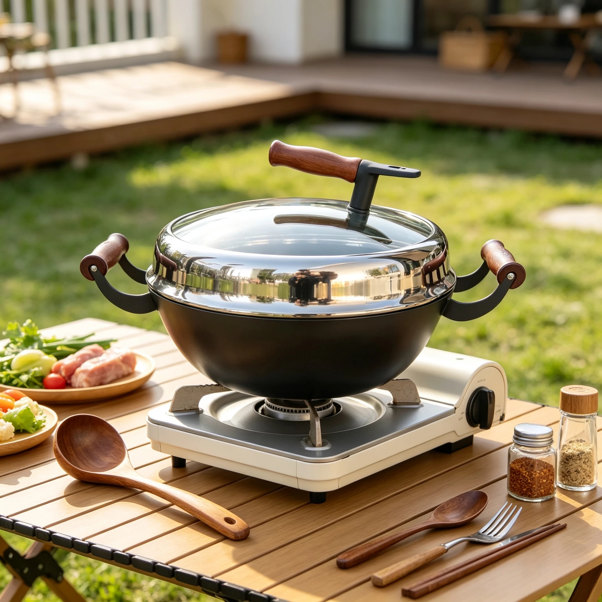 Titanium Cast Iron Stew Pot with Contoured Lid – Gift Box