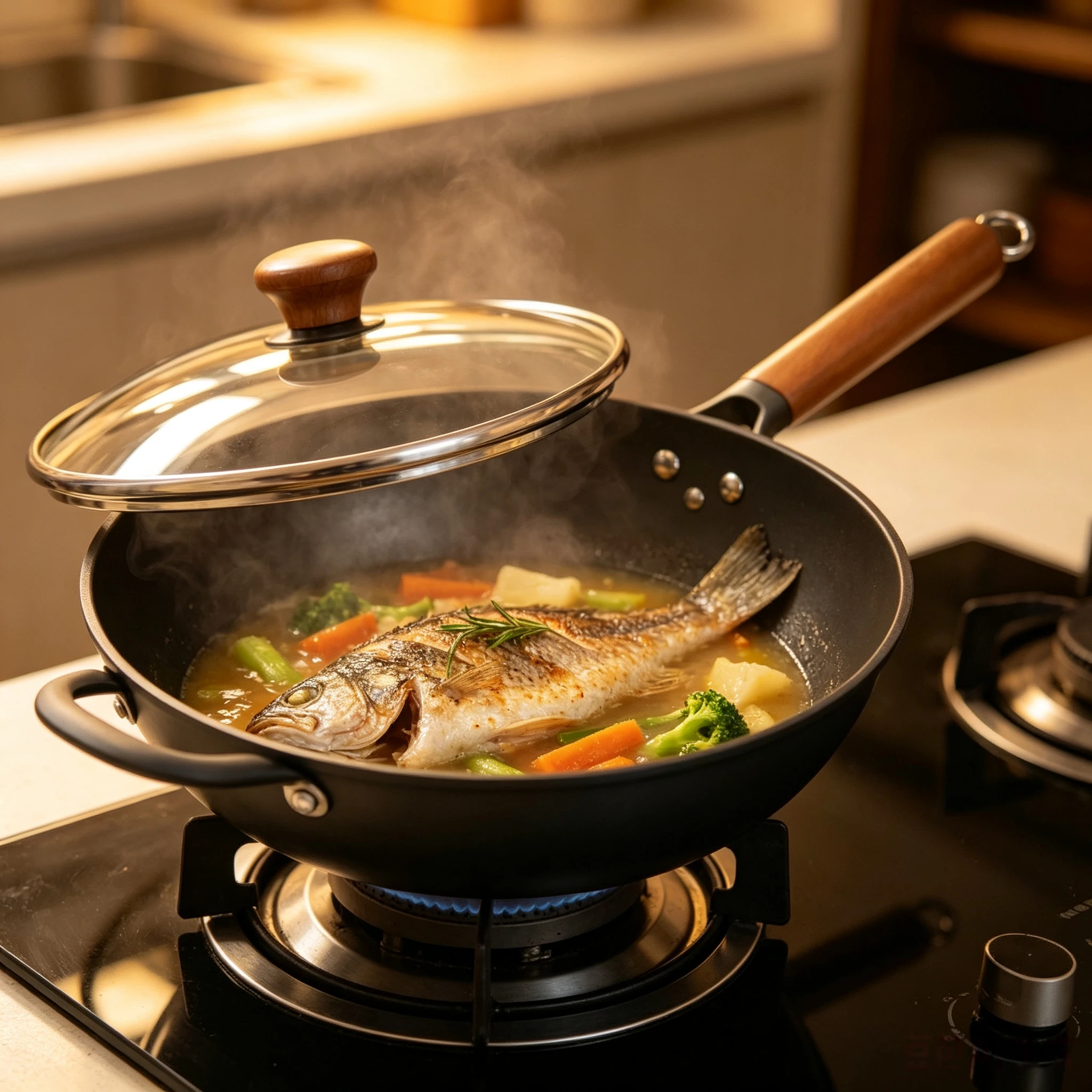 Lightweight cast iron with single-sided precision polishing and semi-precision polishing on the outer bottom.
