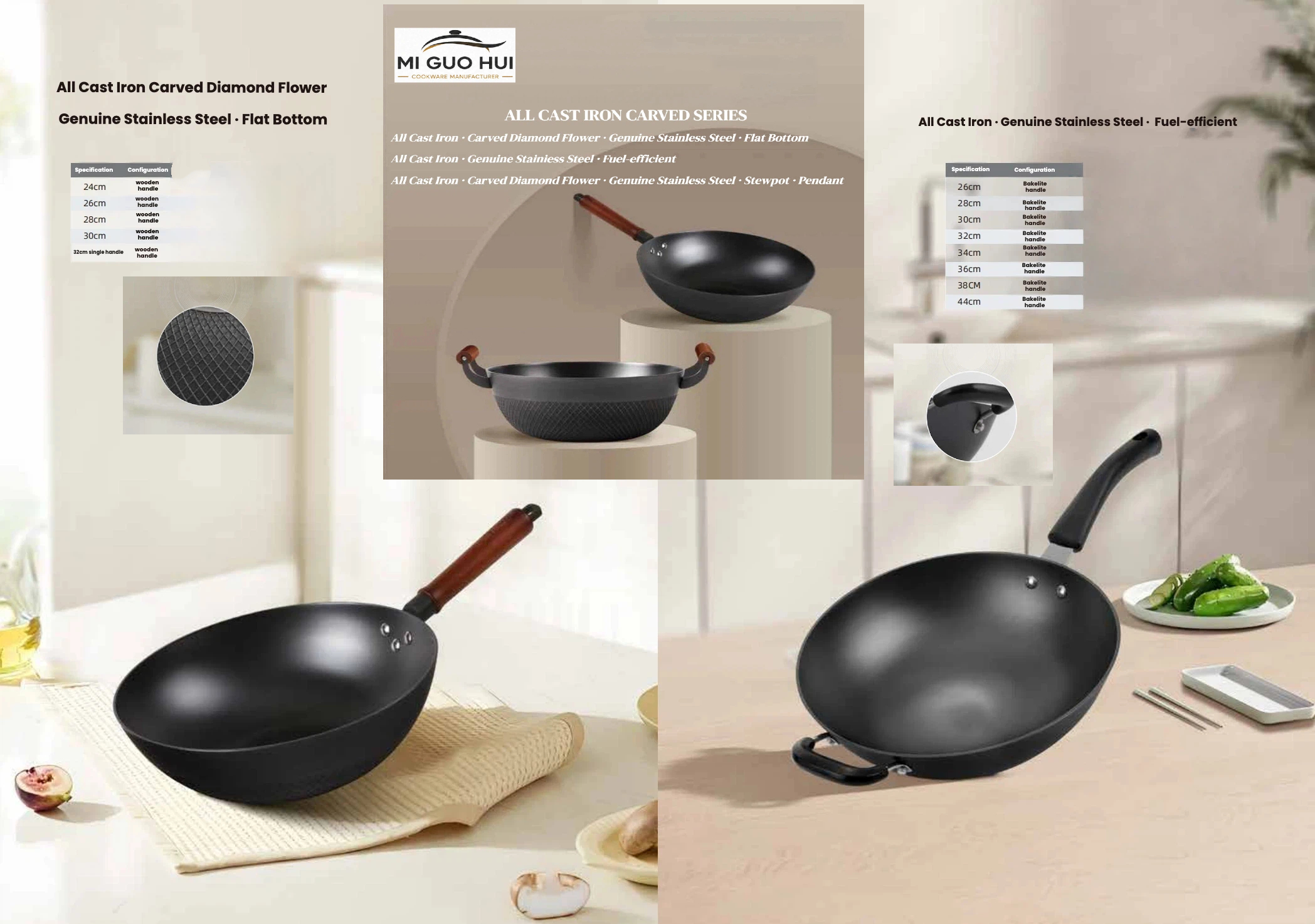 ALL-CAST IRON CARVED SERIES