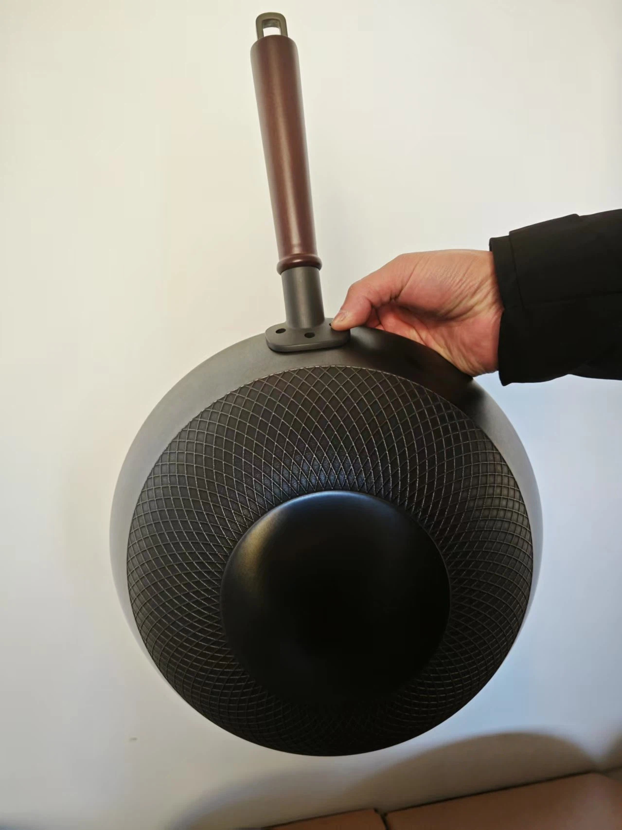 Cast Iron Flat-Bottom Wok 