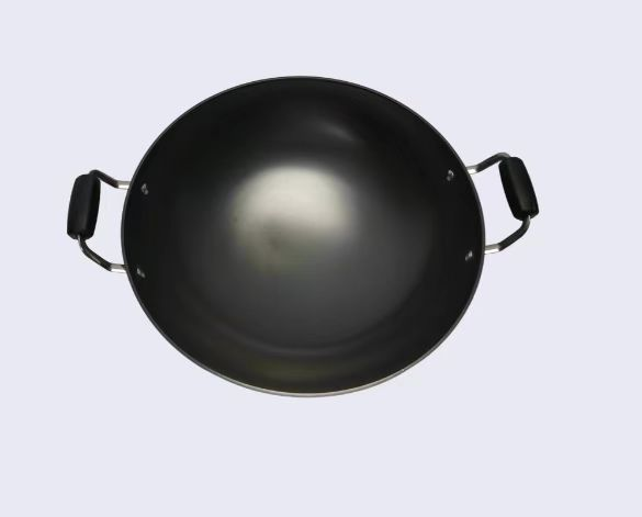 All-cast-iron, truly rust-proof wok with a round bottom.