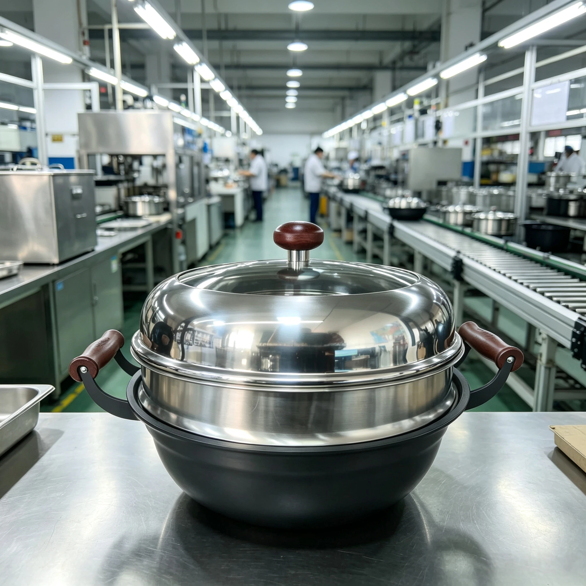Apple-Shaped Tall-Lid Stew Pot  With Steamer Insert/Tray