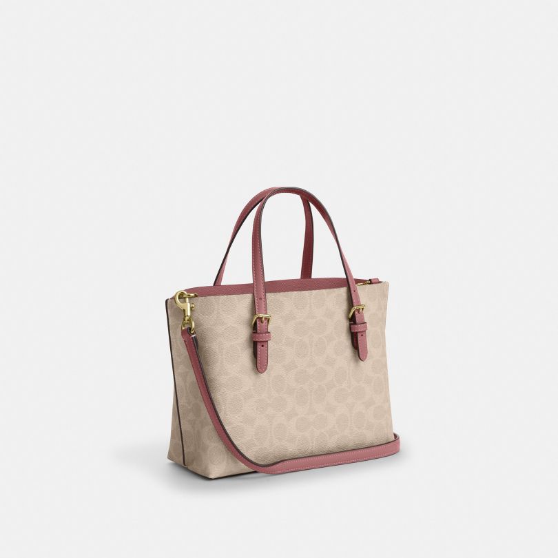 クラシックロゴハートチャーム付きMOLLIE 25トートバッグ