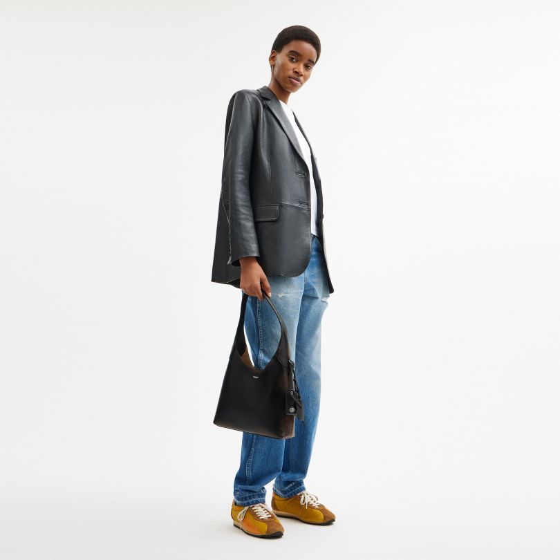 ヴィンテージ風レザーのBROOKLYN No. 28ショルダーバッグ