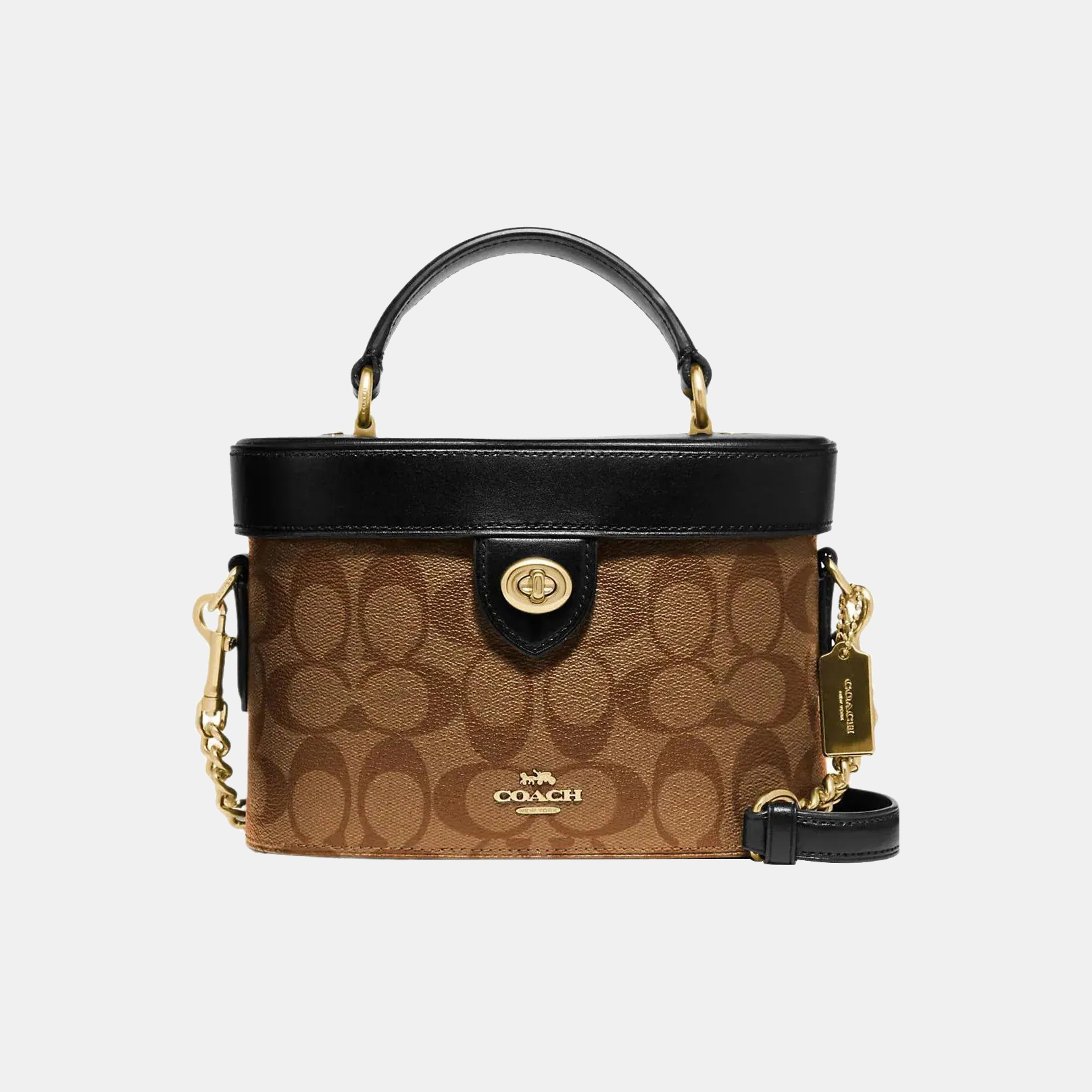 COACH ケイ 20 クラシック モノグラム ロゴ ショルダー/クロスボディバッグ