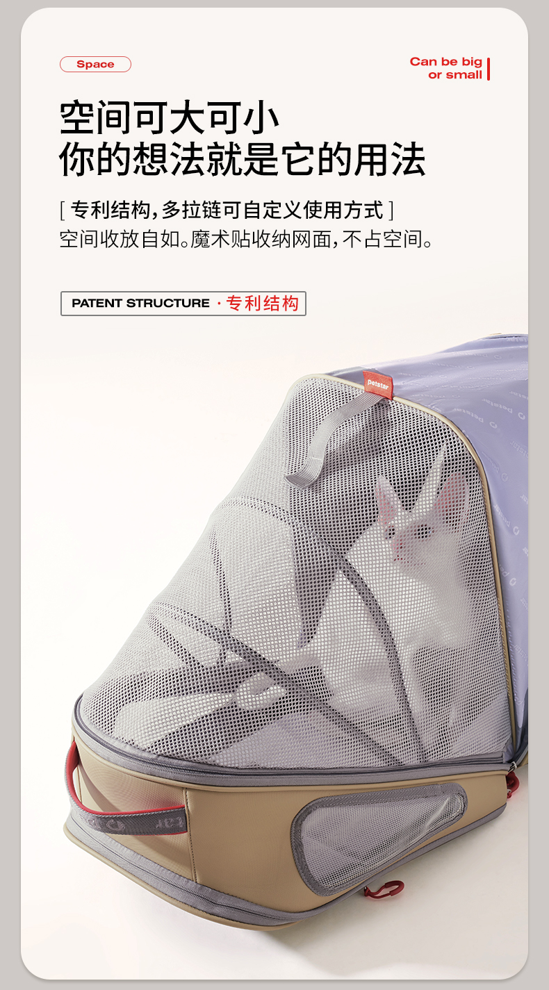 Pet Backpack Carrier for Small Cats Dogs宠物双肩包
