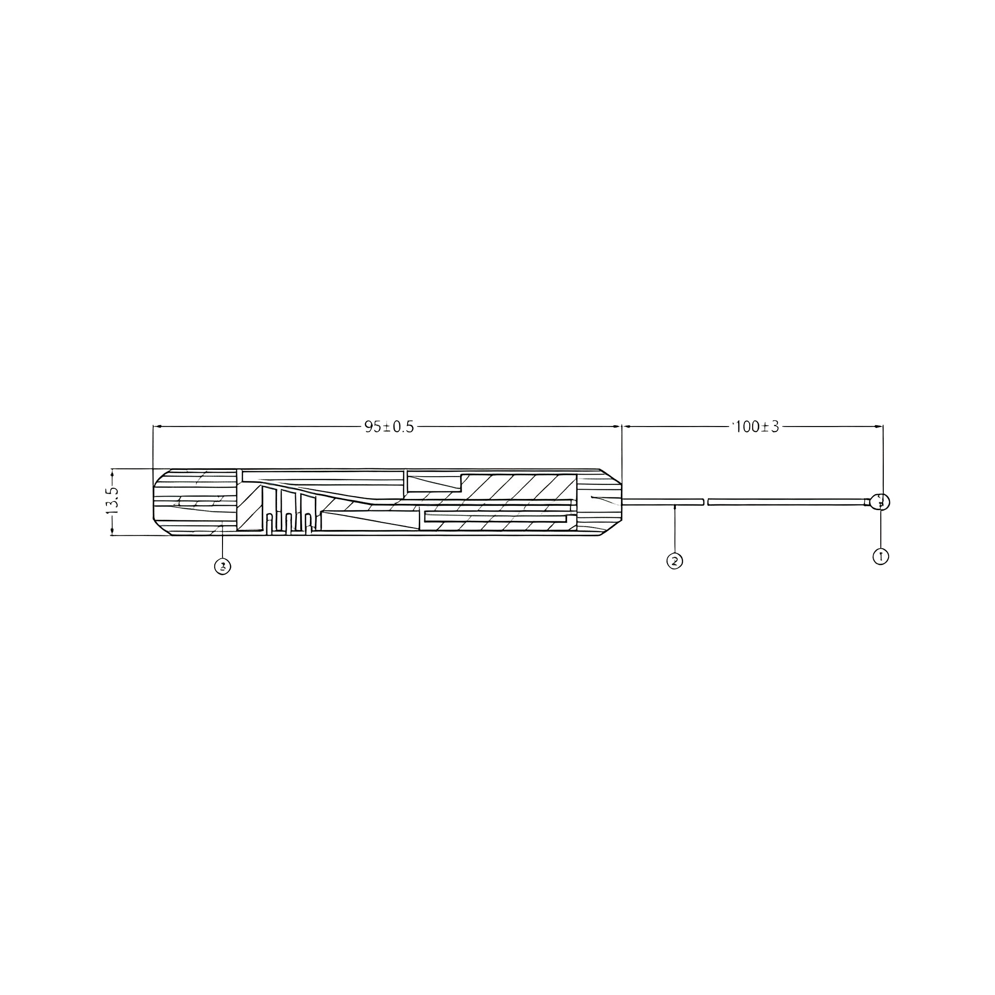 ZKT Embedded PCB Antenna with Coaxial Cable for Wireless Communication Devices