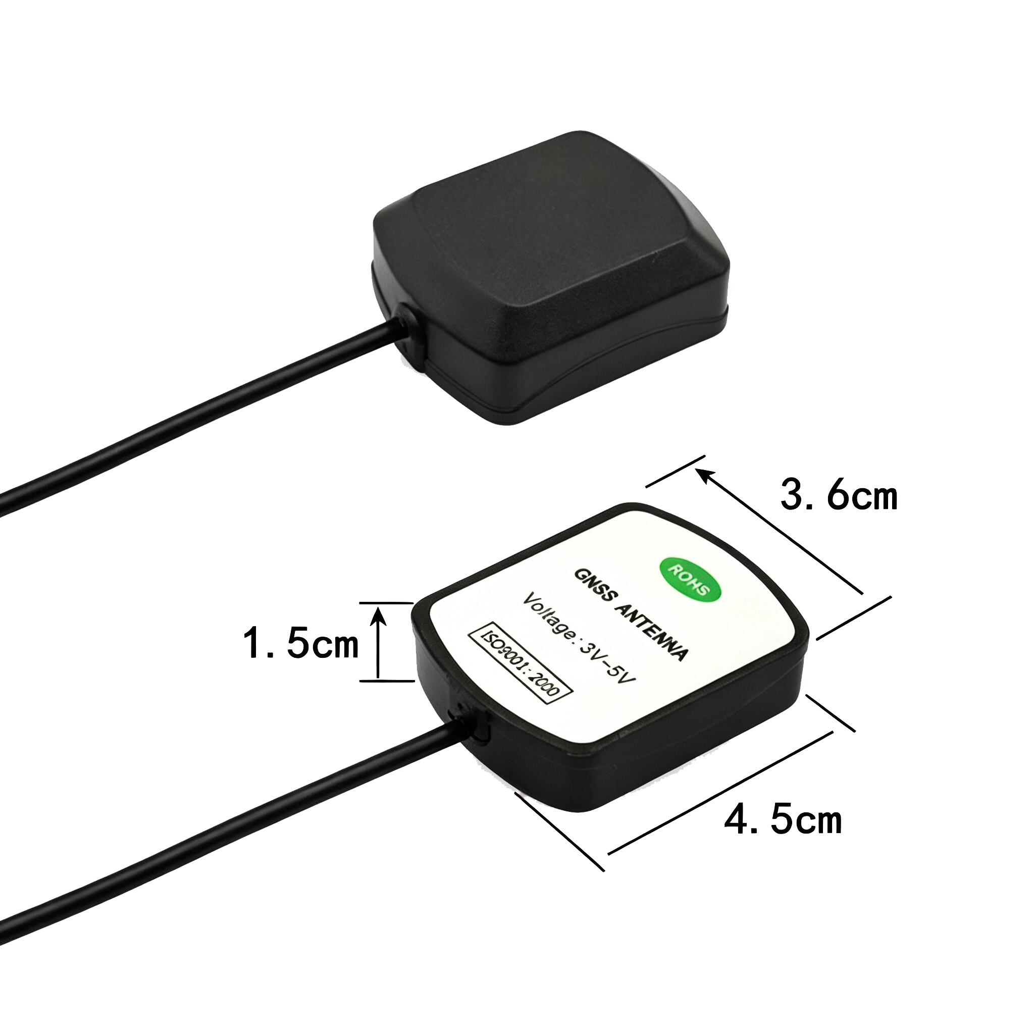 ZKT Waterproof Vehicle GPS Navigation Magnetic Antenna Module with External Cable