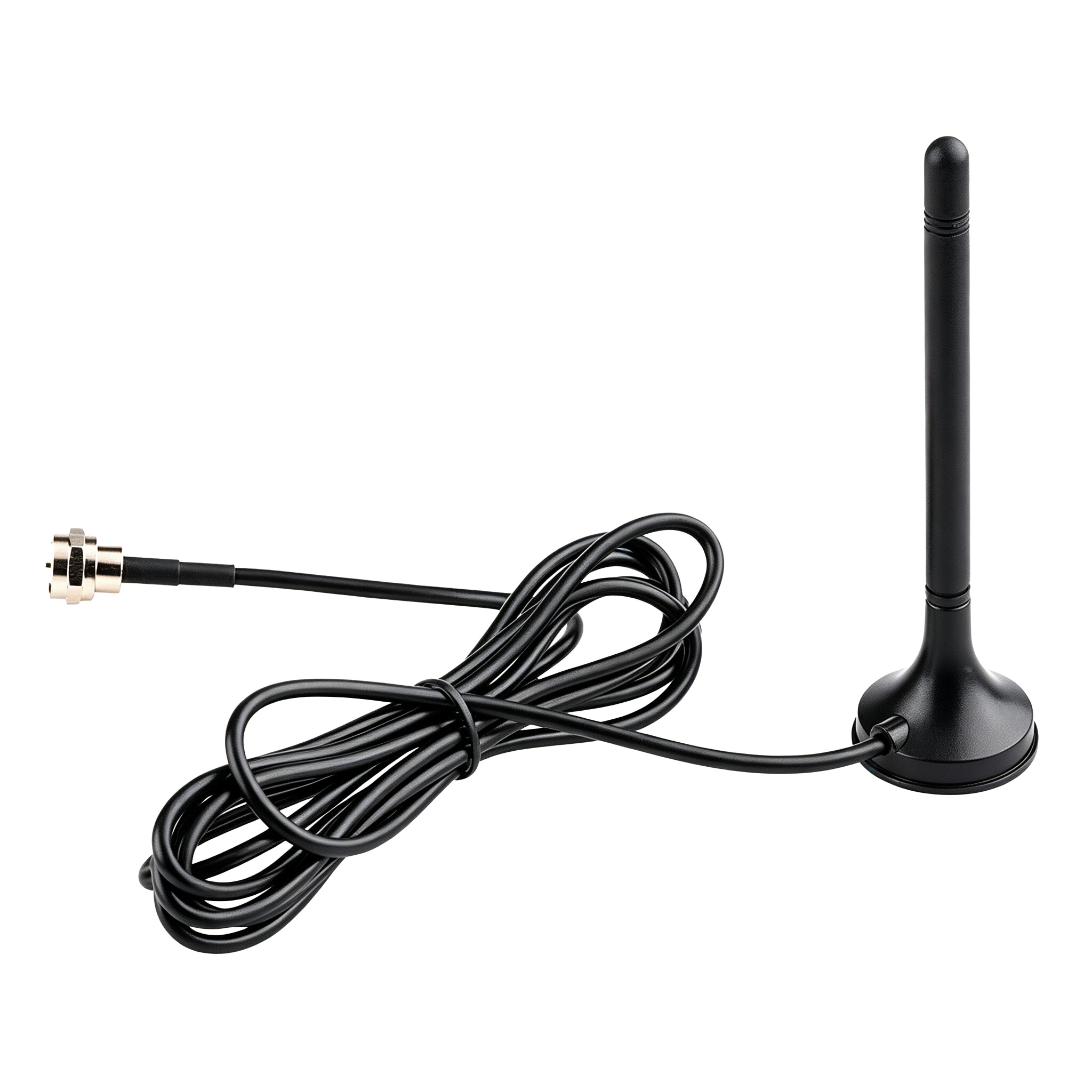 ZKT High-Gain CMMB DVB-T Mobile Digital TV Antenna with Vertical Polarization & Suction Cup for Effective Mobile Communication