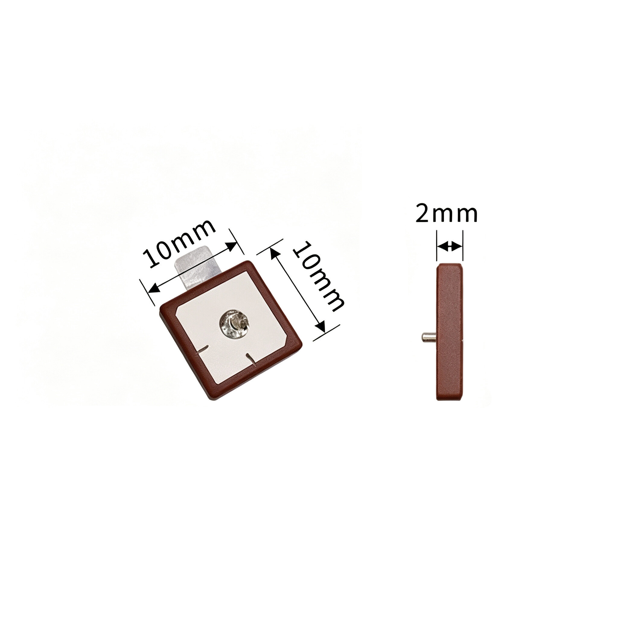 High‑Gain Passive Built‑in 10*10mm Ceramic Antenna, GPS/Beidou Dual‑Band Positioning for Car Navigation