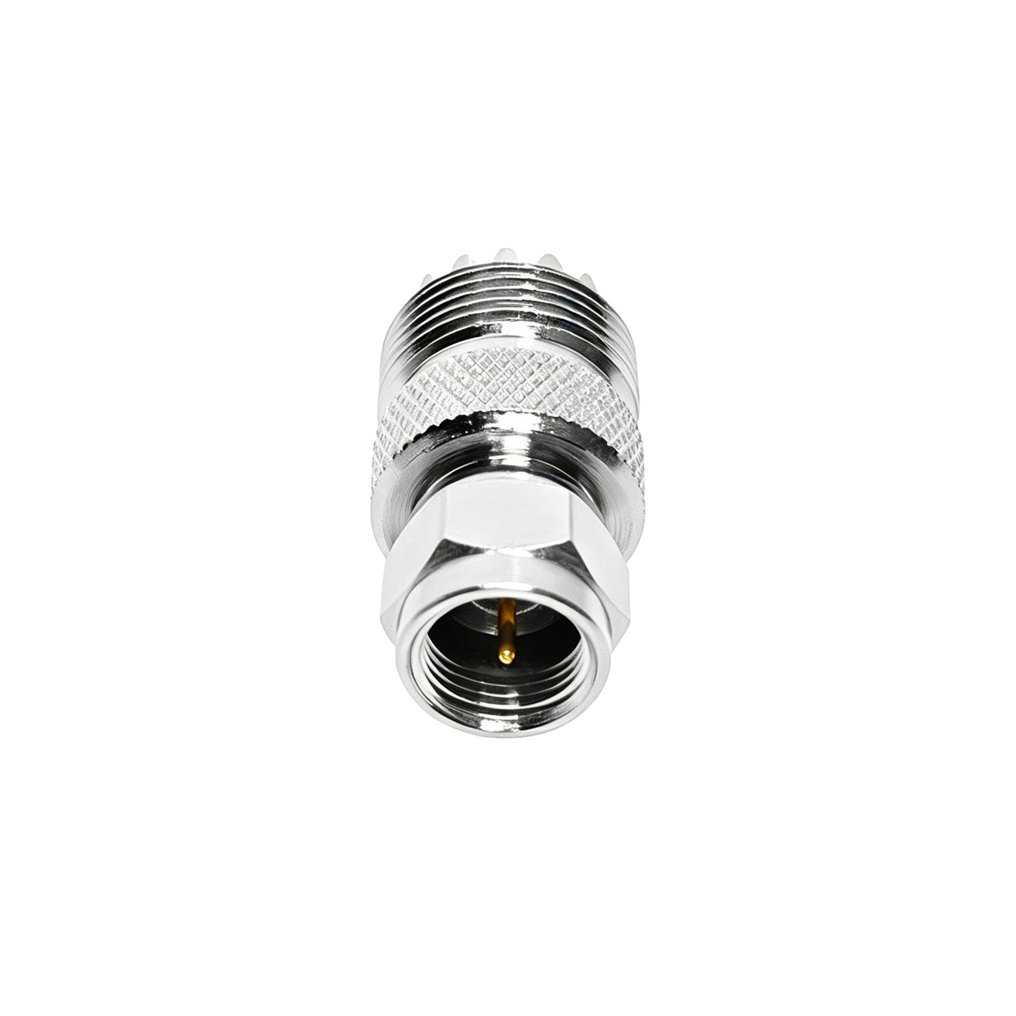 ZKT F Female to UHF Female 50 Ohm RF Coaxial Adapter Low VSWR Antenna Connector