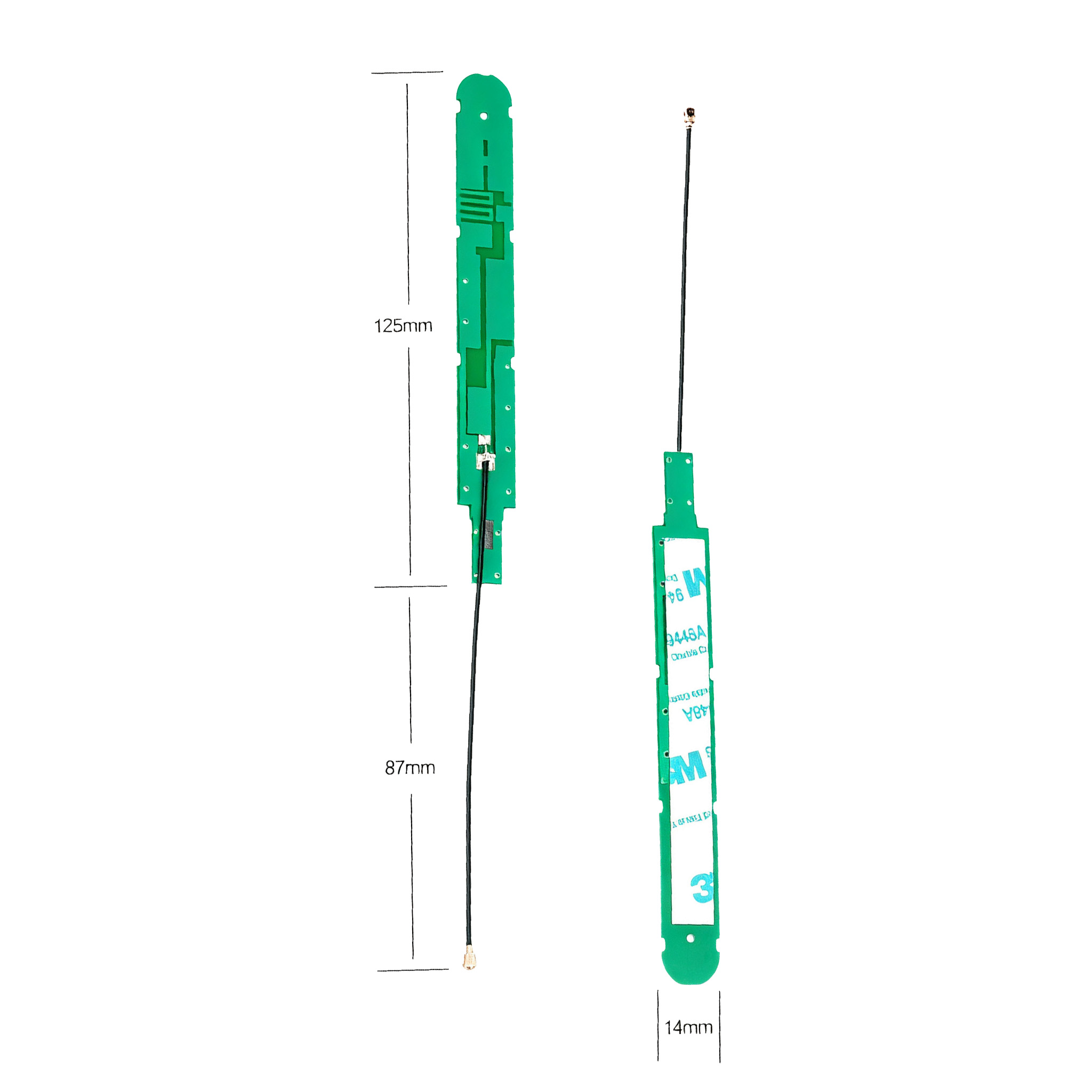 ZKT 700-2700MHz 4G LTE Internal PCB Antenna 8dBi High Gain with Cable Connector