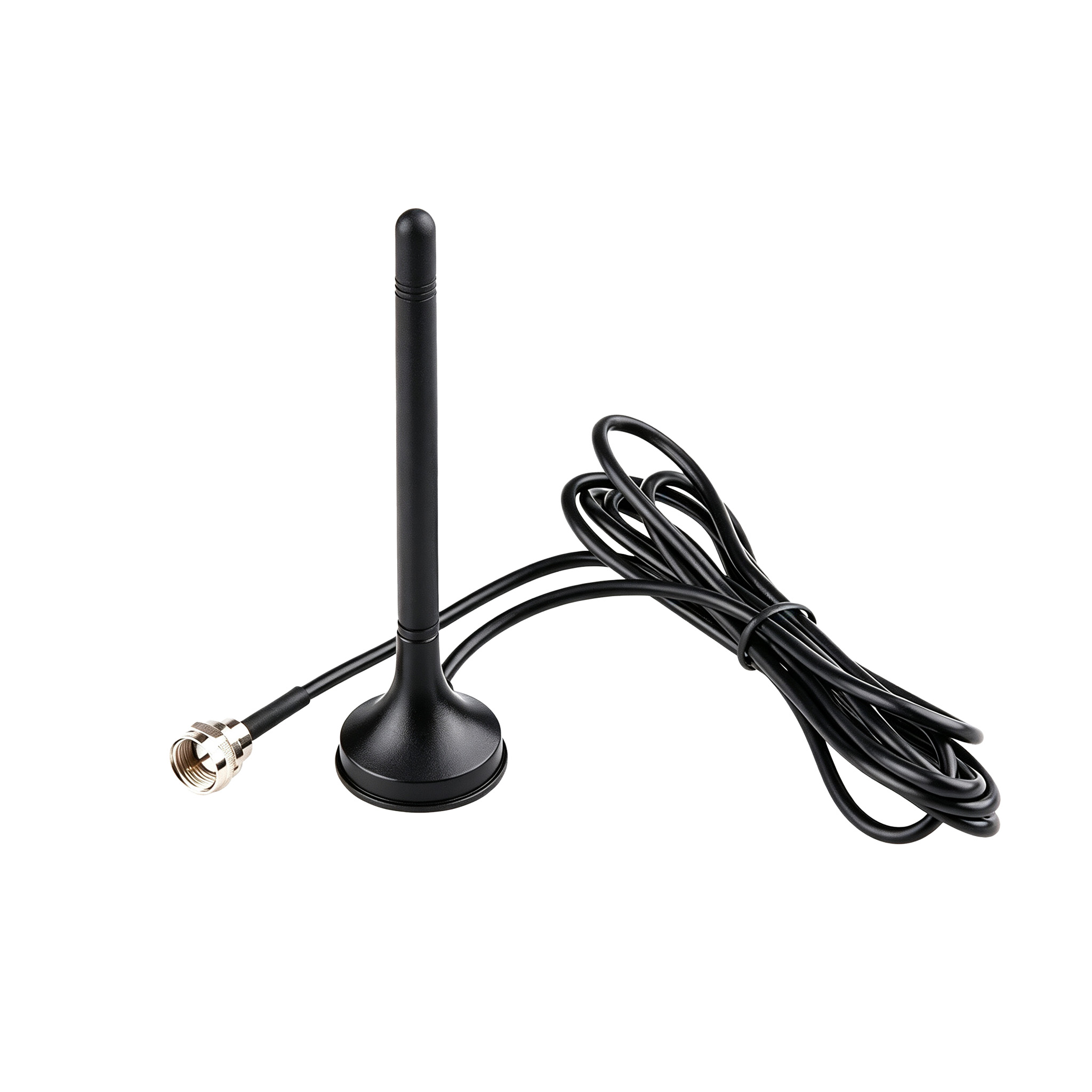 ZKT High-Gain CMMB DVB-T Mobile Digital TV Antenna with Vertical Polarization & Suction Cup for Effective Mobile Communication