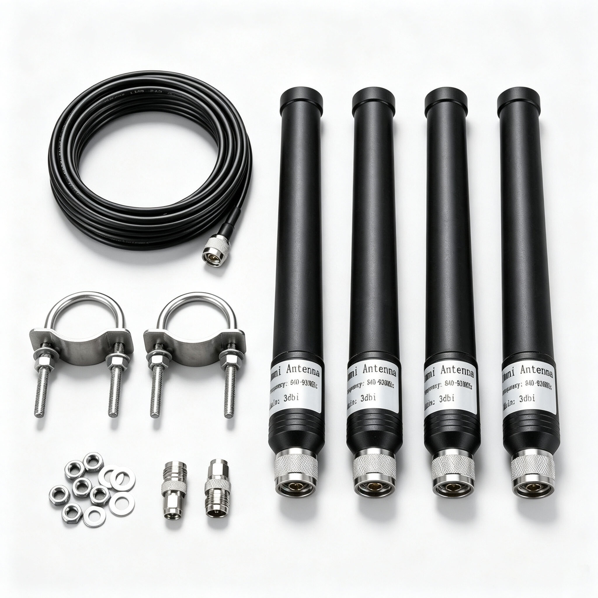 ZKT Outdoor Communication Fiberglass Antenna 2.4G 5.2G 5.8G wireless omnidirectional Manufacture Coaxial Cable