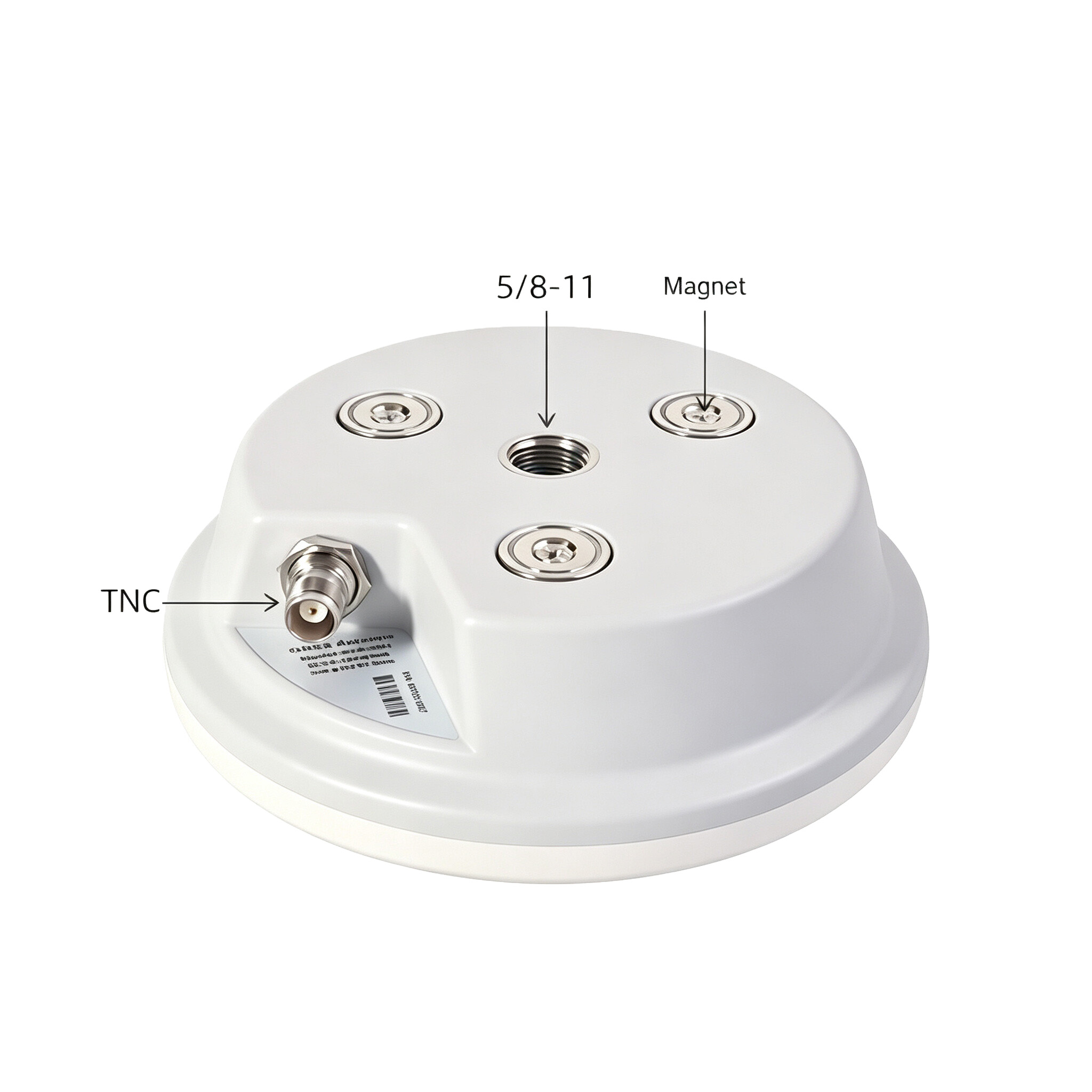 ZKT Multi-Band GNSS RTK GPS Antenna L1 L2 L5 with Magnetic Mount and TNC Connector