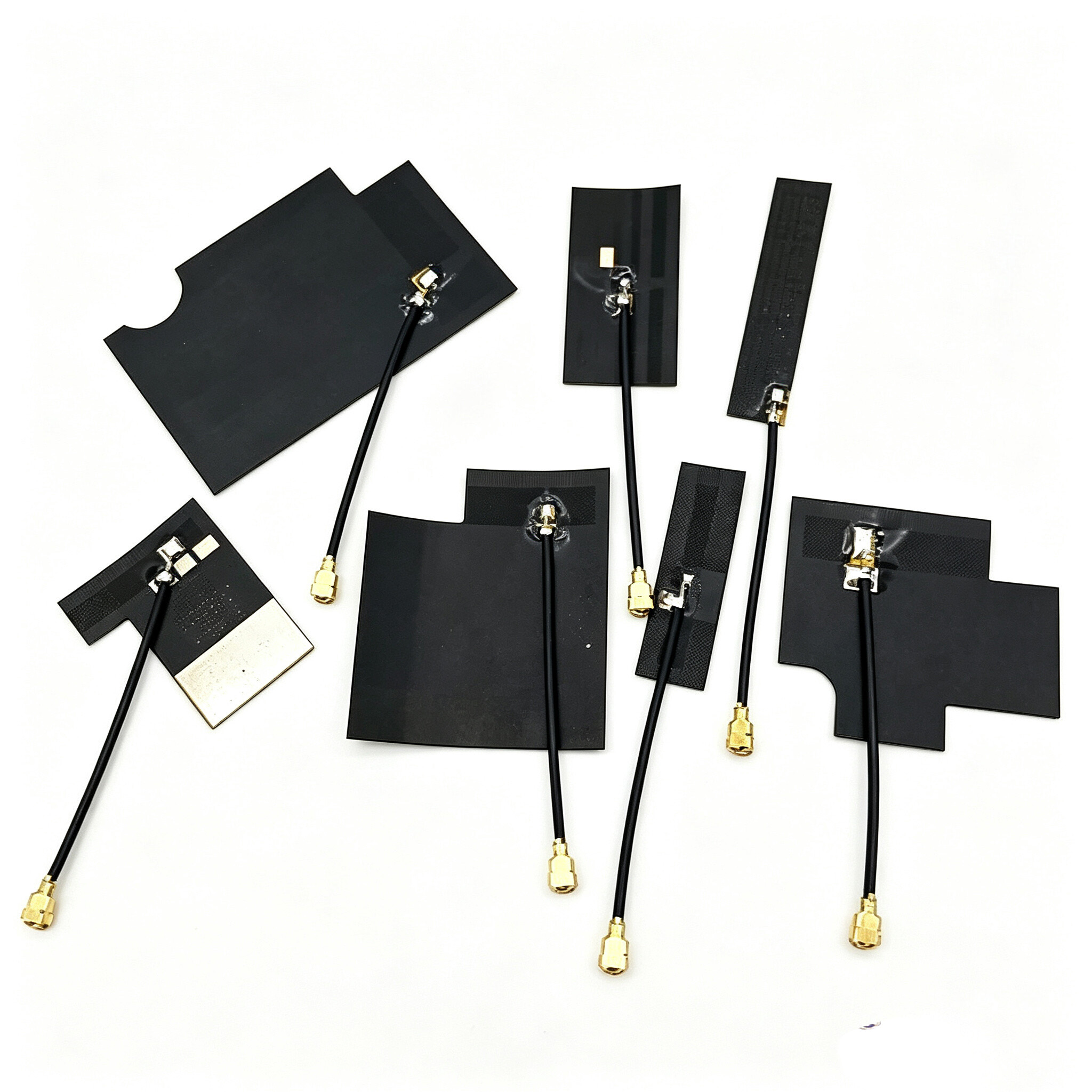 ZKT High-Gain FPC Antenna Embedded 2.4G/5.8G Wi-Fi Adhesive Mount RG1.13 Cable Customizable