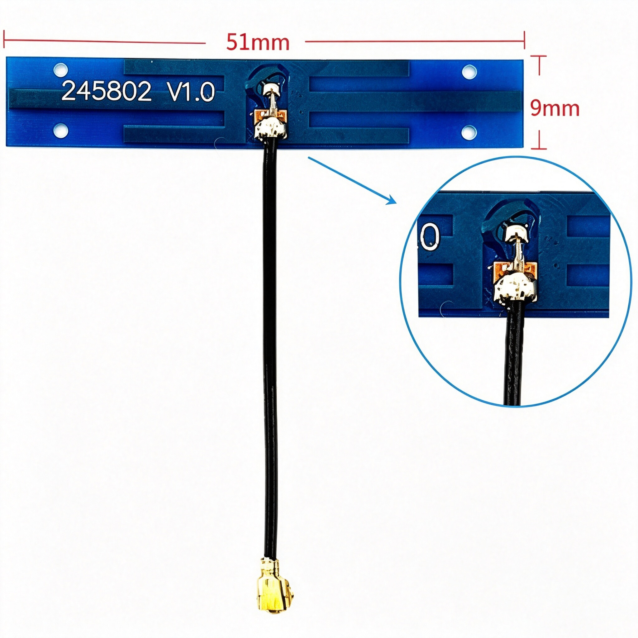 ZKT Omni-Directional  Internal PCB Antenna NK High Gain WiFi Stick Antenna with External Magnet Mount 