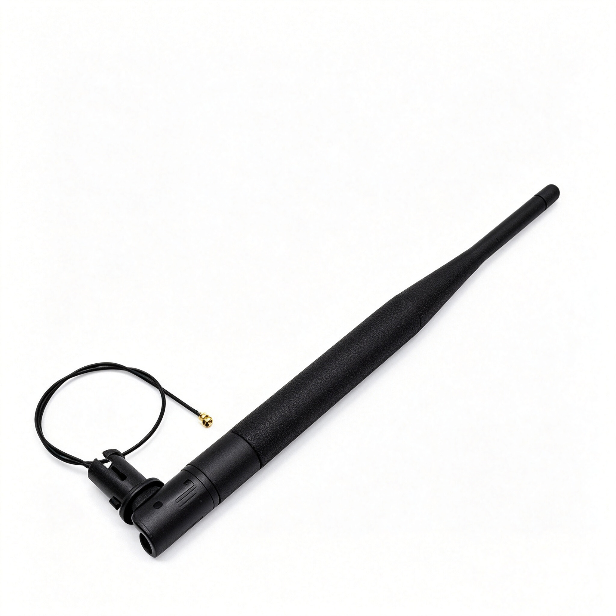 ZKT High gain  Pigtail Rod Antenna dual frequency outgoing wire rubber antenna IPEX connector for Broadband Wi-Fi & IoT Applications