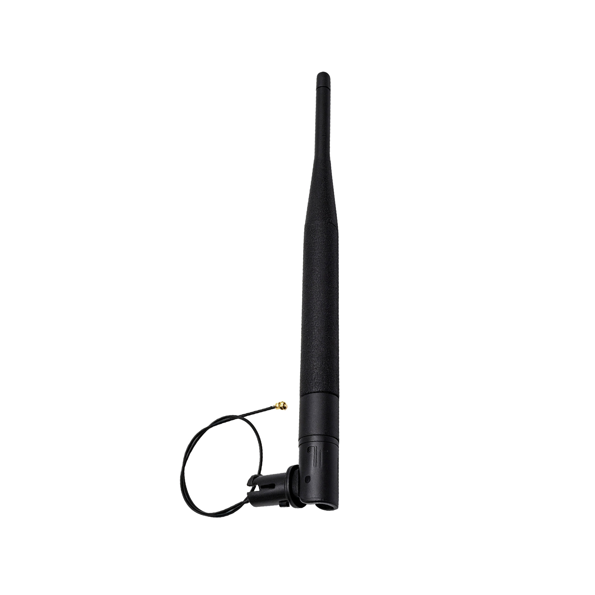 ZKT High gain  Pigtail Rod Antenna dual frequency outgoing wire rubber antenna IPEX connector for Broadband Wi-Fi & IoT Applications