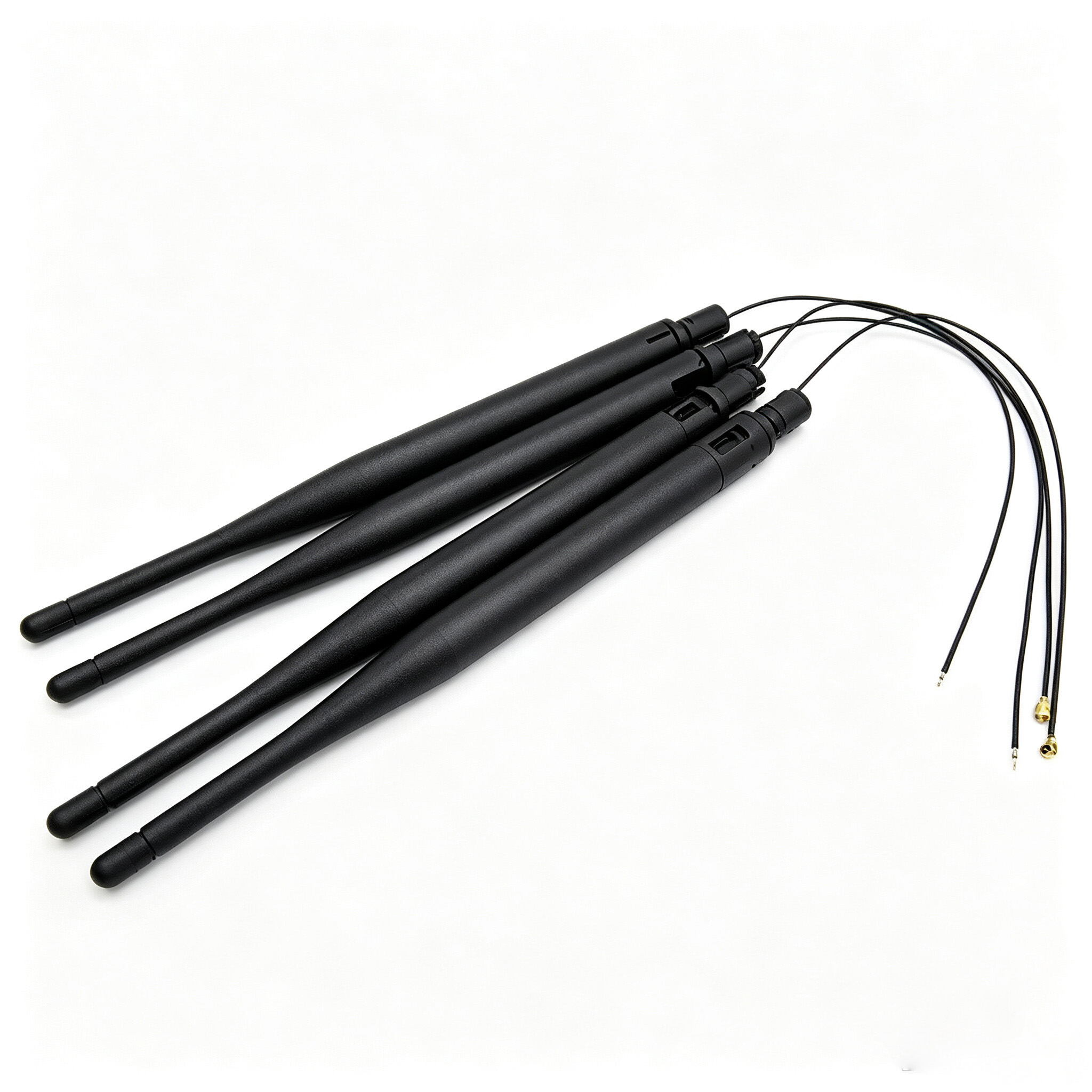 ZKT High gain  Pigtail Rod Antenna dual frequency outgoing wire rubber antenna IPEX connector for Broadband Wi-Fi & IoT Applications