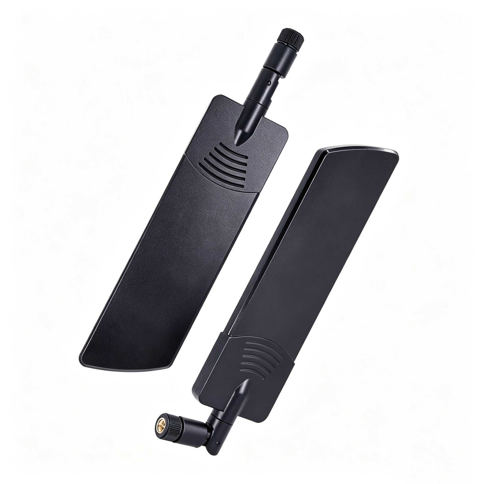 ZKT 5G/LTE Wideband Flat Omni High-Gain External Rubber Duck Antenna, Foldable Full-Band Antenna for 2G 3G 4G 5G