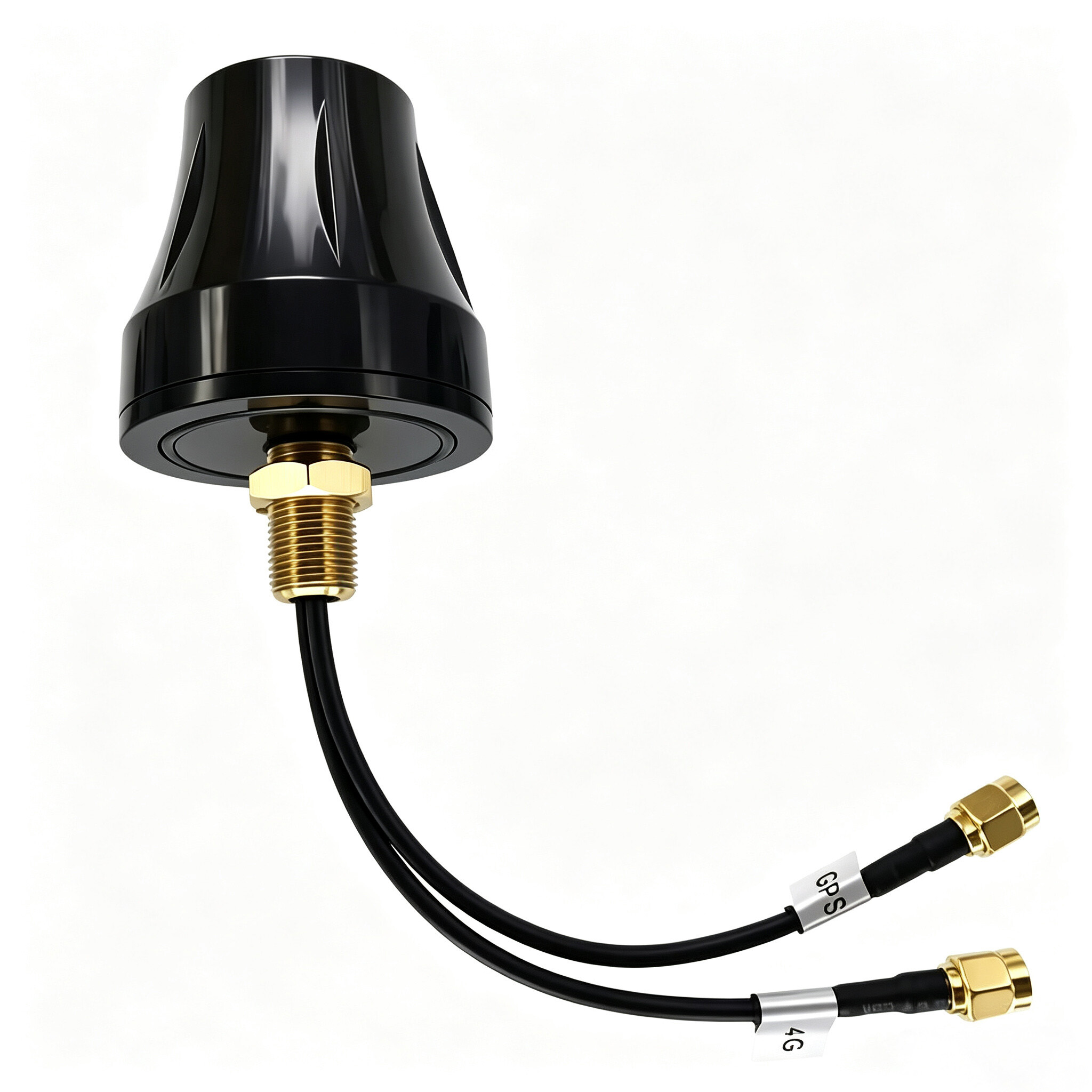 ZKT Custom High Gain Waterproof Screw Mount Omni-Directional GPS 4G 2-in-1 Combo Antenna for Outdoor