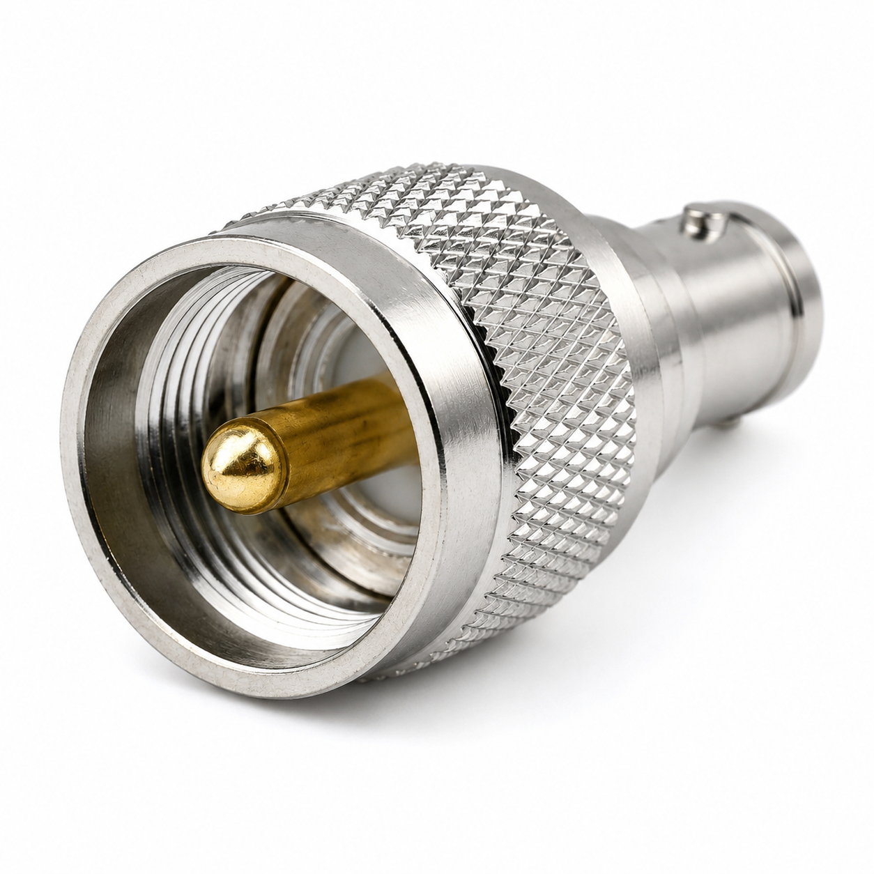 ZKT 50 Ohm UHF Male to BNC Female RF Coaxial Connector Adapter