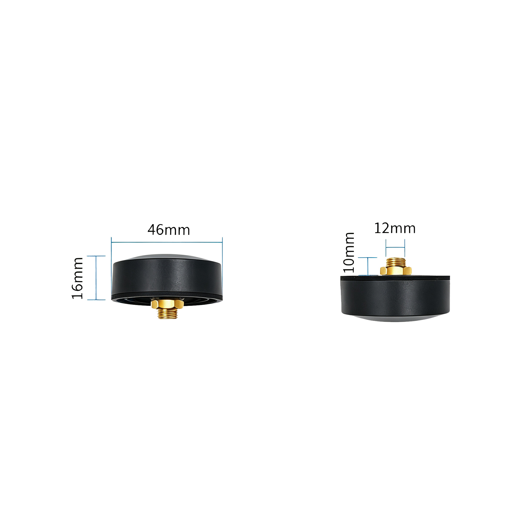 ZKT 4G WiFi GPS Combo Antenna, High‑Gain Waterproof Mushroom Antenna, Circular Cabinet Mount 