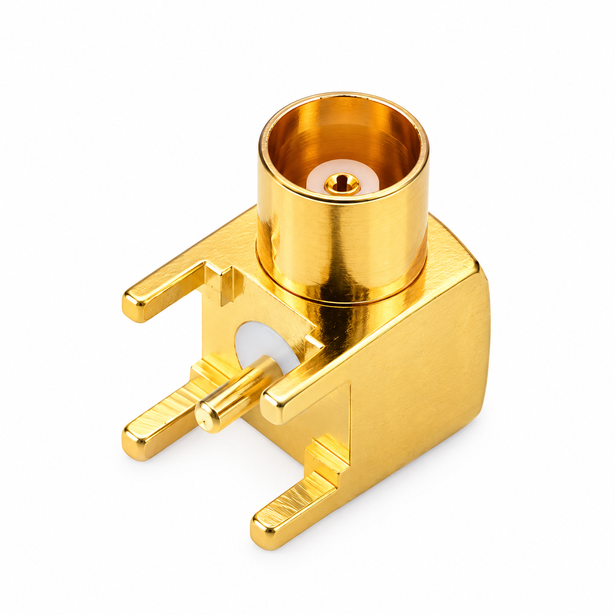 ZKT MCX Female Right Angle PCB Mount RF Connector 50 Ohm