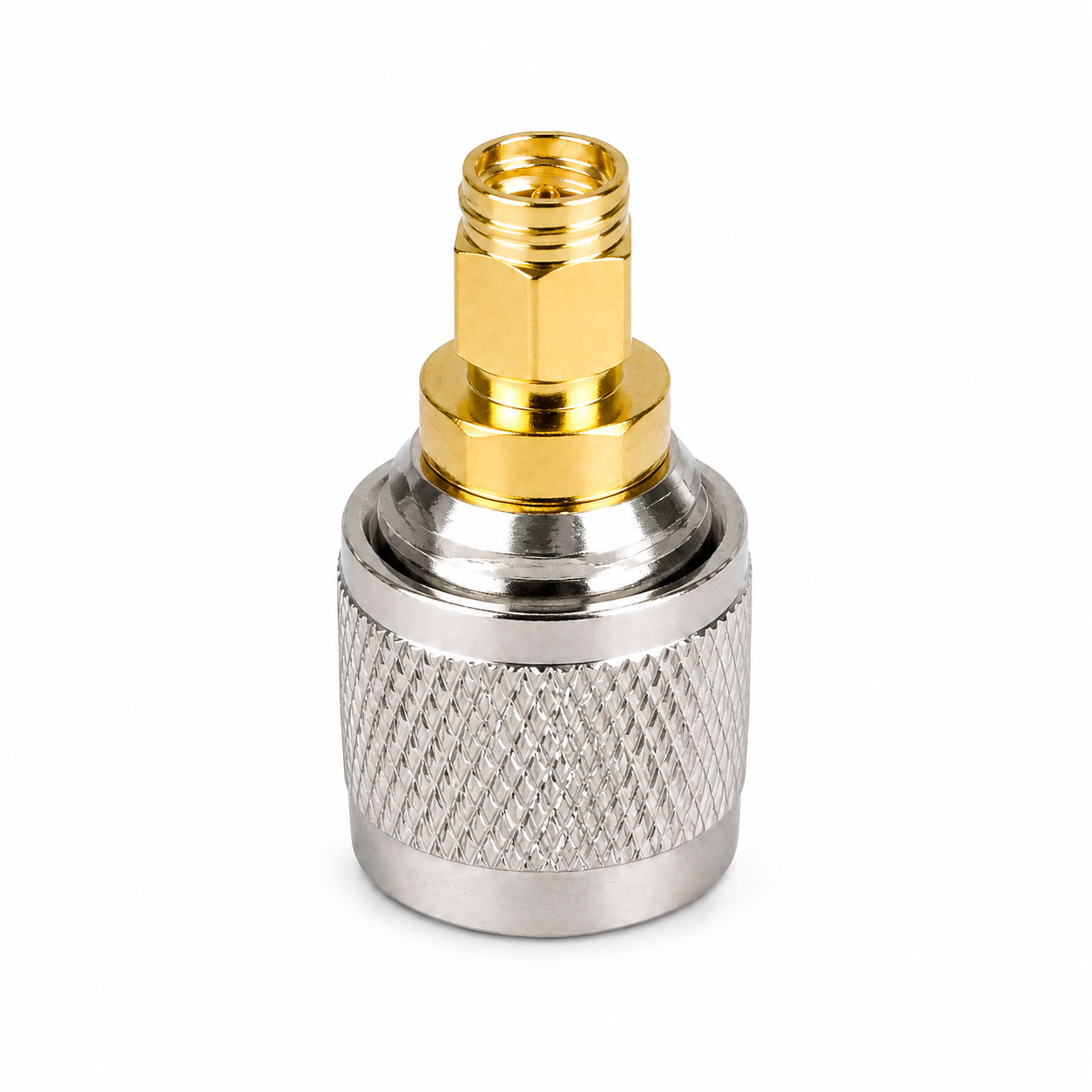ZKT TNC Female to SMA Female RF Coaxial Adapter 50 Ohm Nickel Plated Connector