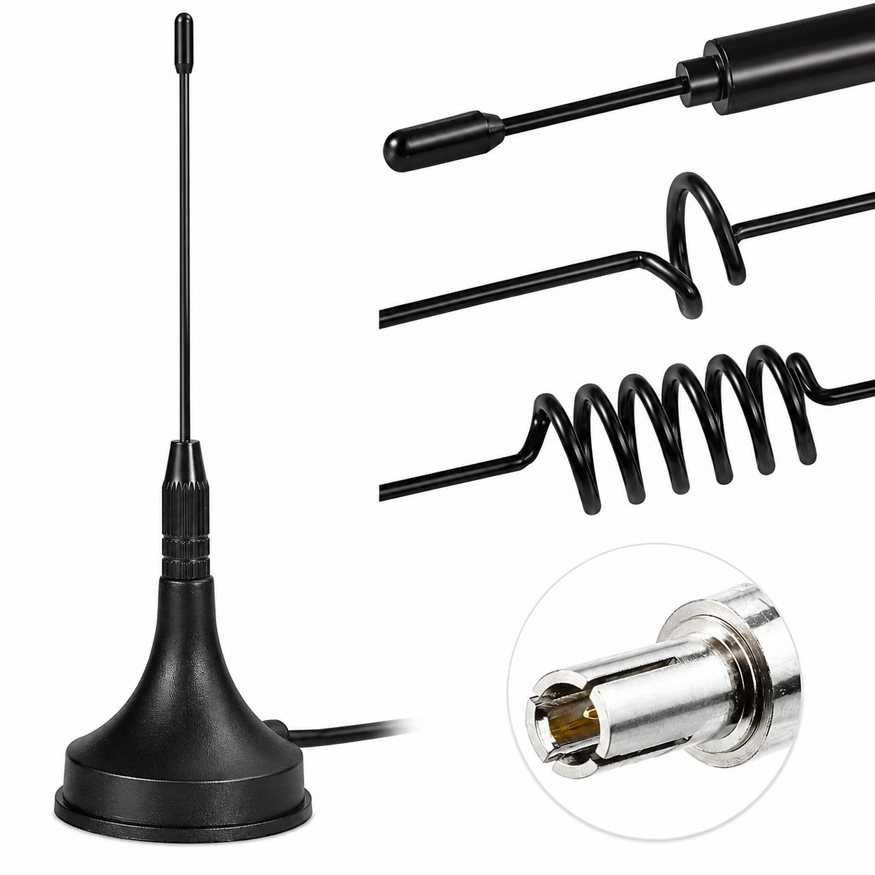 ZKT 4G LTE Magnetic Antenna Compatible with 4G LTE MiFi Mobile Hotspot Router with Vertical Polarization