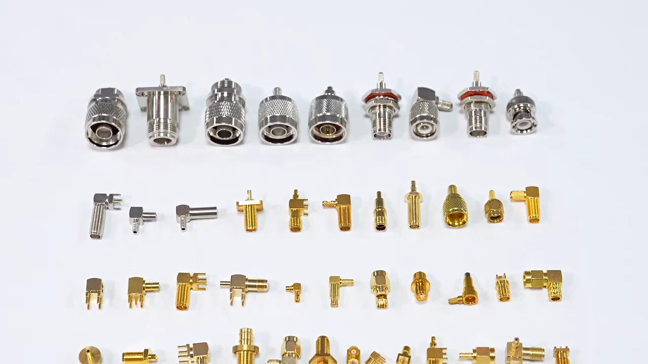 ZKT Gold-Plated SMA Female PCB Edge Mount RF Coaxial Connector