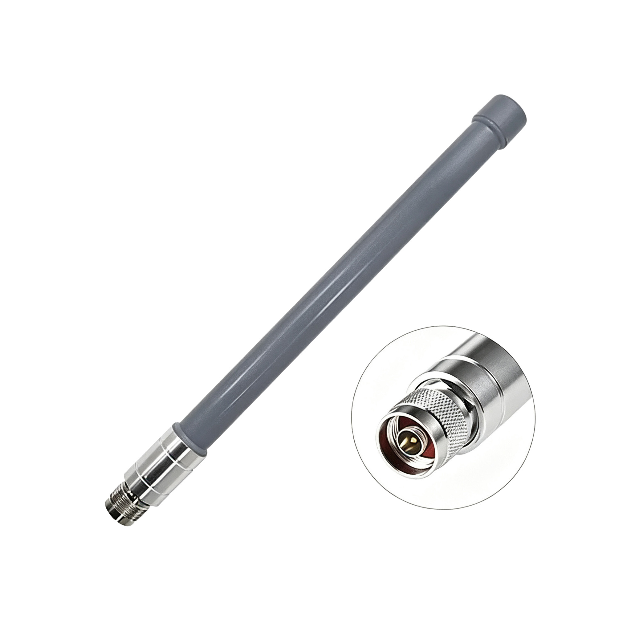 ZKT Outdoor 868MHz 915MHz Omnidirectional Fiberglass Antenna For LoRa Helium NB‑IoT Communication
