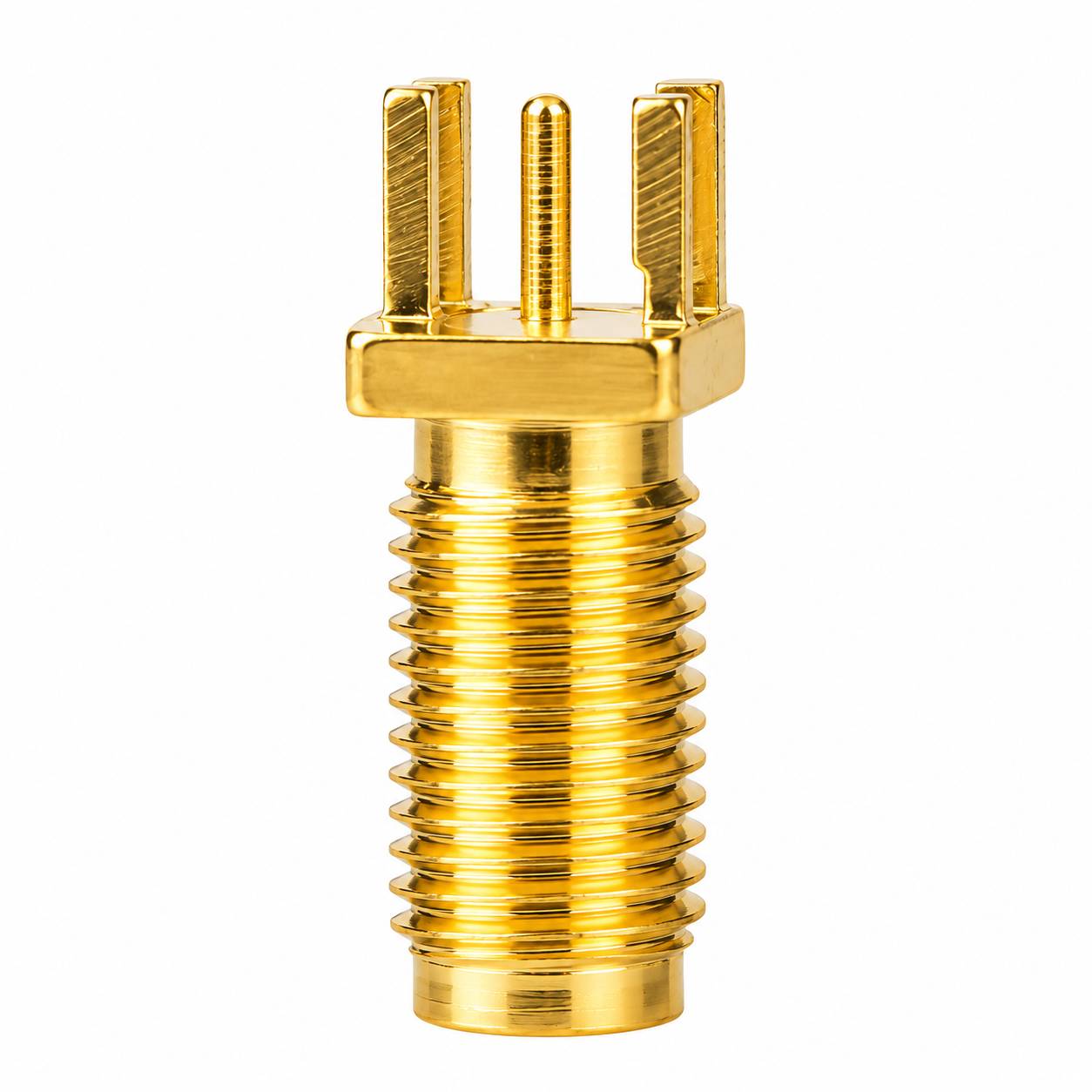 ZKT 16.5mm SMA Female PCB Edge Mount RF Connector