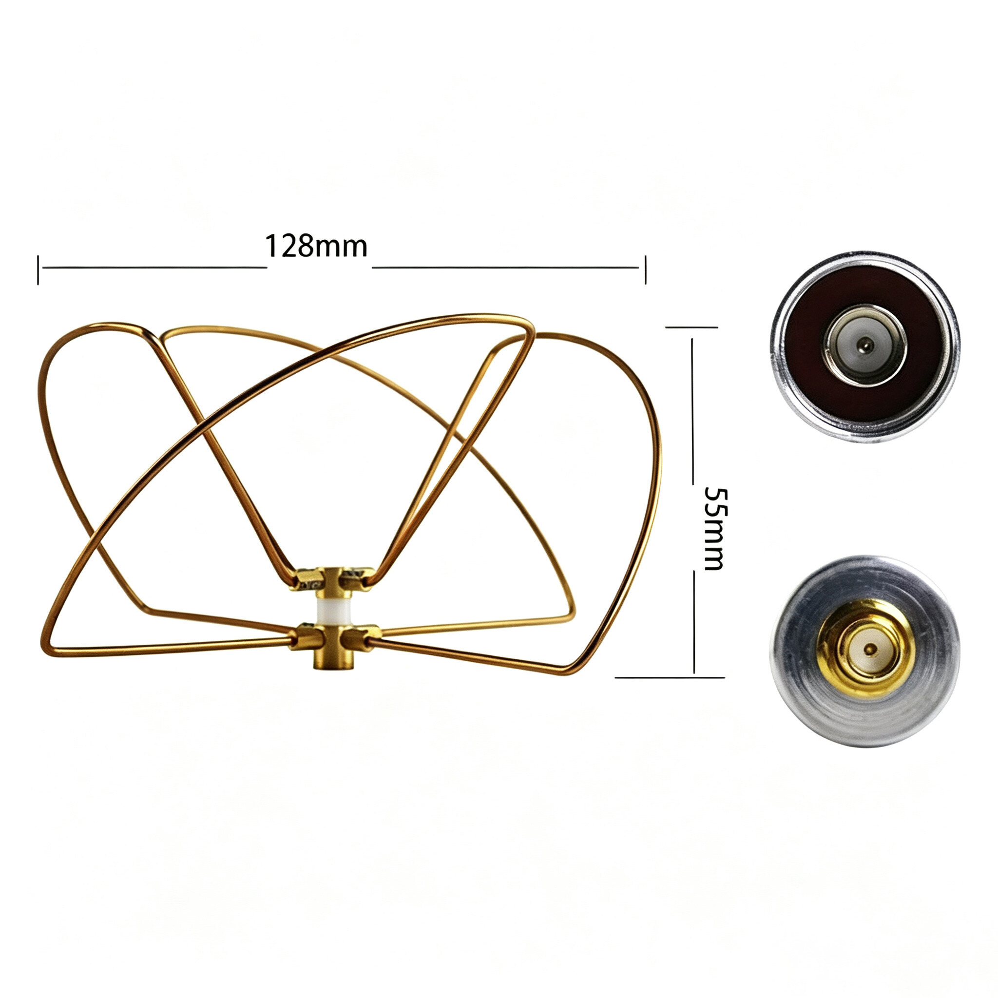 ZKT Waterproof  Four Leaf Clover Fiberglass Antennas Long Range 720-850MHz 850-970MHz Omnidirectional N Male