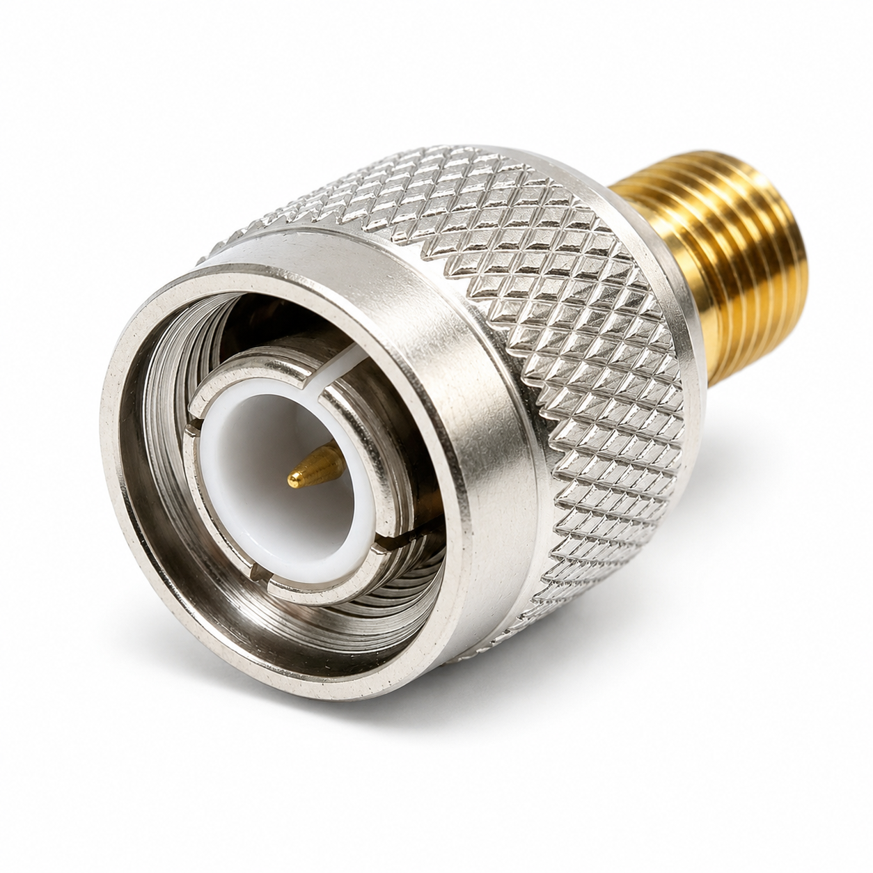ZKT TNC Female to SMA Female RF Coaxial Adapter 50 Ohm Nickel Plated Connector