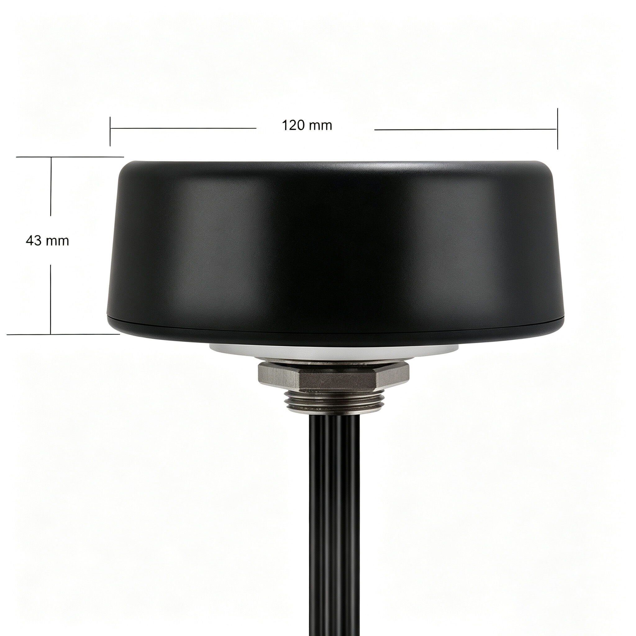 ZKT Outdoor 5-in-1 Base Station Omnidirectional GNSS 4G 5G 5.8G WiFi Bluetooth V2X 700-5000MHz IP67 Waterproof Antenna