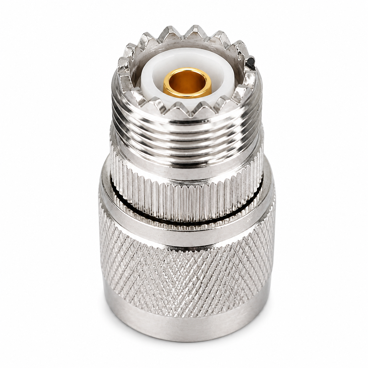 ZKT N Type Male to UHF Female RF Coaxial Adapter Antenna Connector