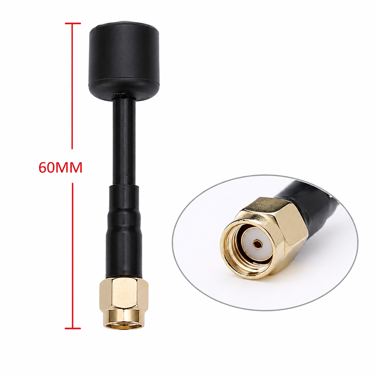 ZKT 2.4GHz 5.8GHz Dual Band RHCP FPV Drone Mushroom Antenna with SMA Connector