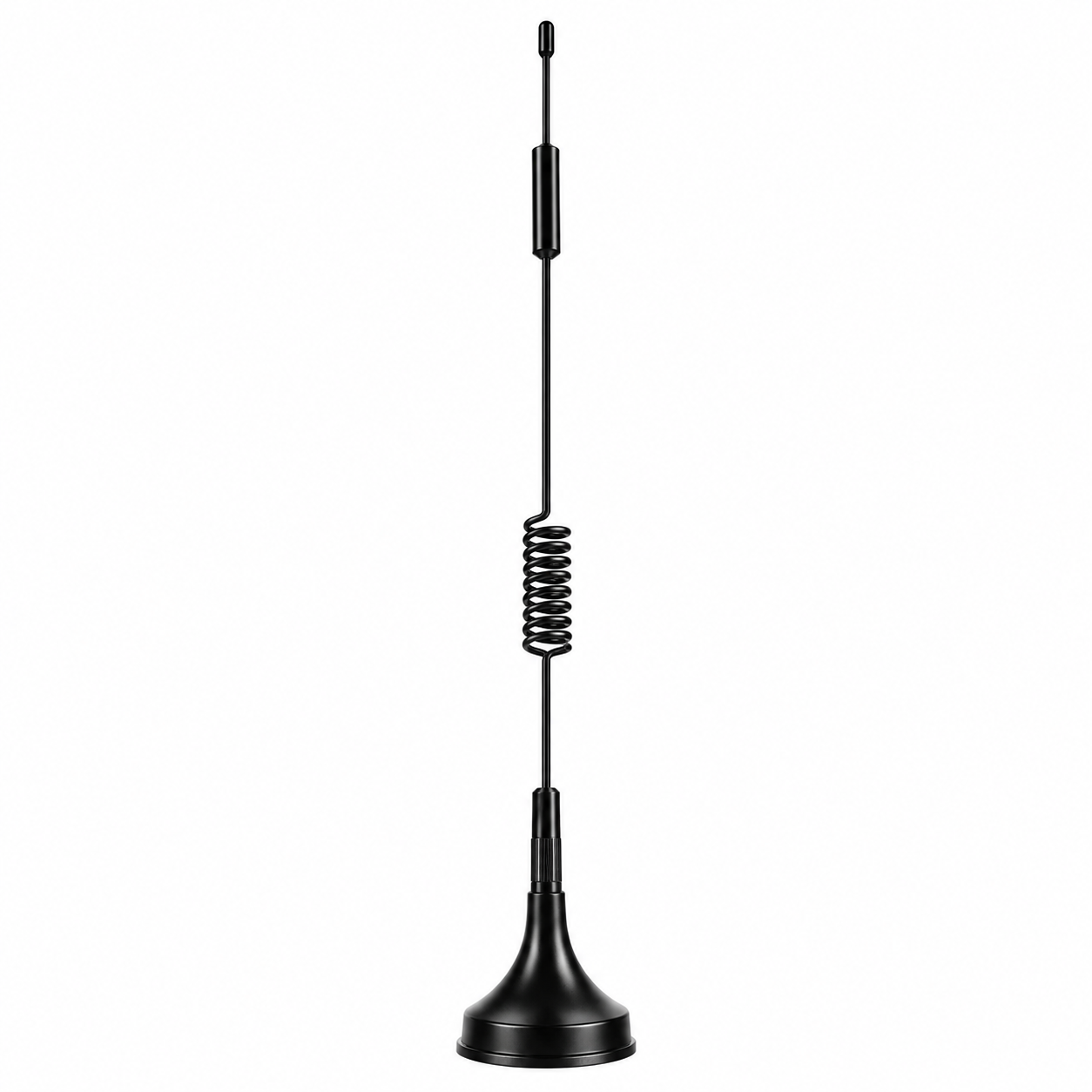ZKT 4G LTE Spring Antenna SMA Male with Magnetic Base for CB Radio