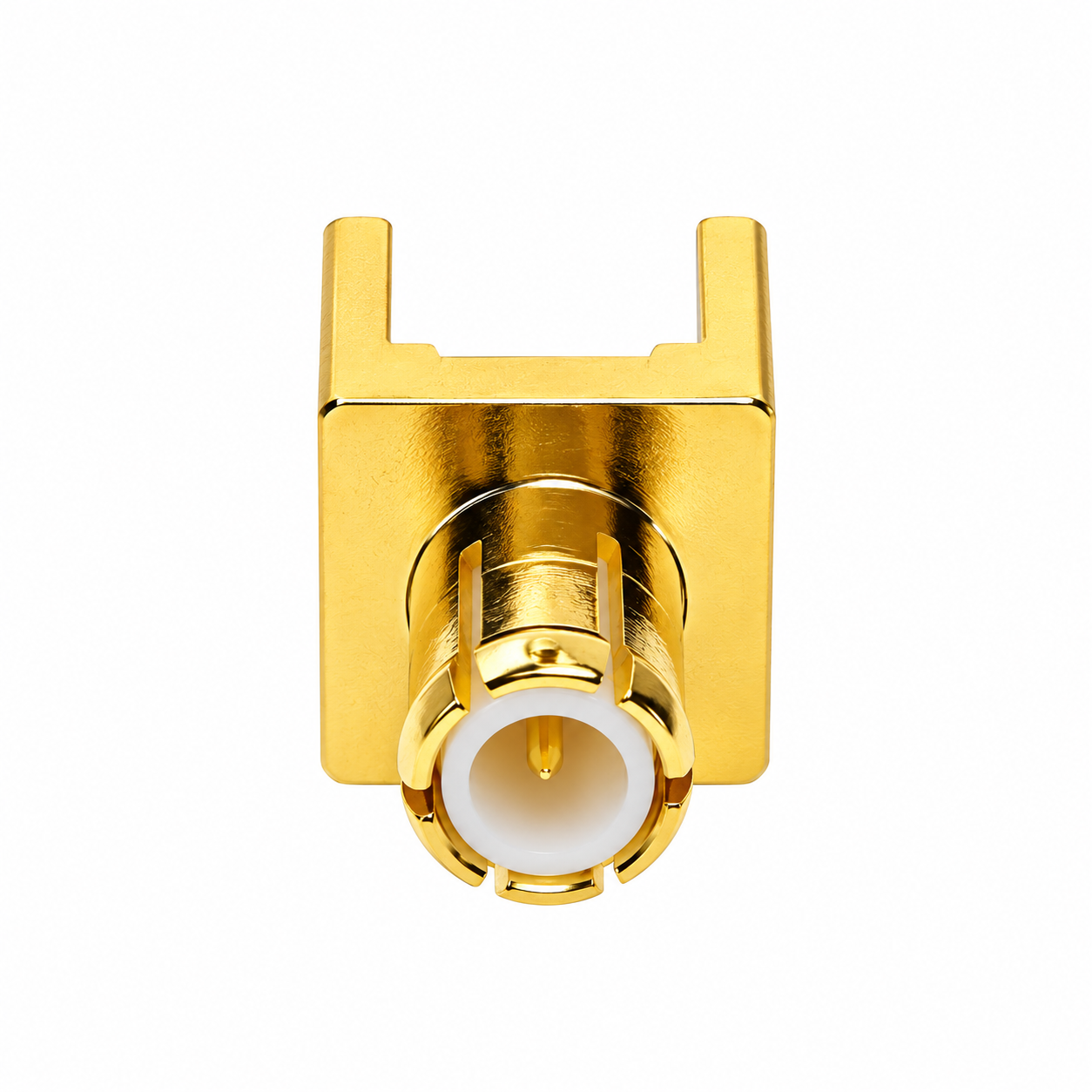 ZKT 50 Ohm MCX Male Right Angle PCB Mount RF Coaxial Connector Gold Plated