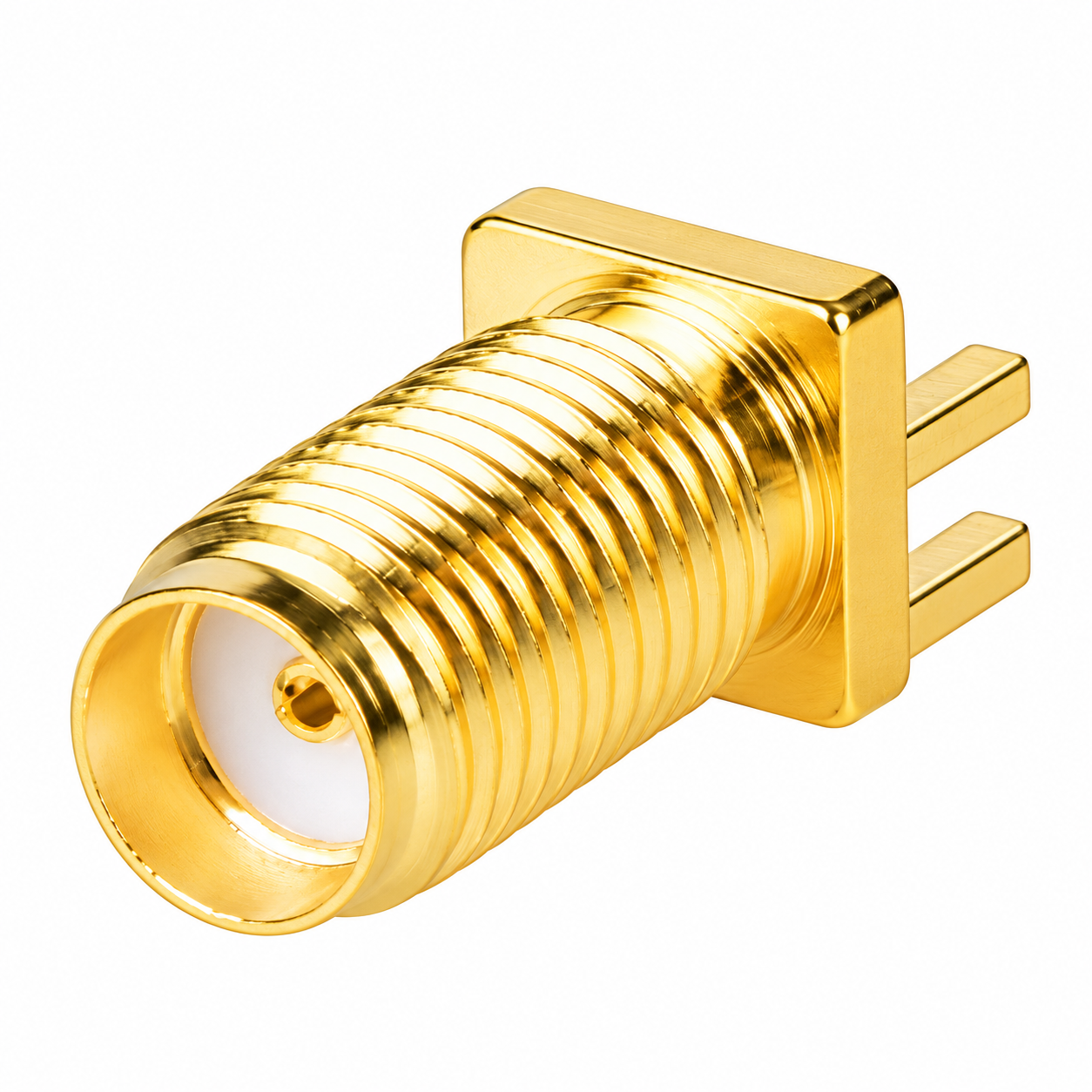 ZKT 16.5mm SMA Female PCB Edge Mount RF Connector
