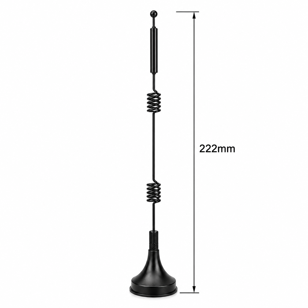 ZKT 2.4G 5G 5.8G Dual-Band Spring Antenna SMA Male Magnetic Mount