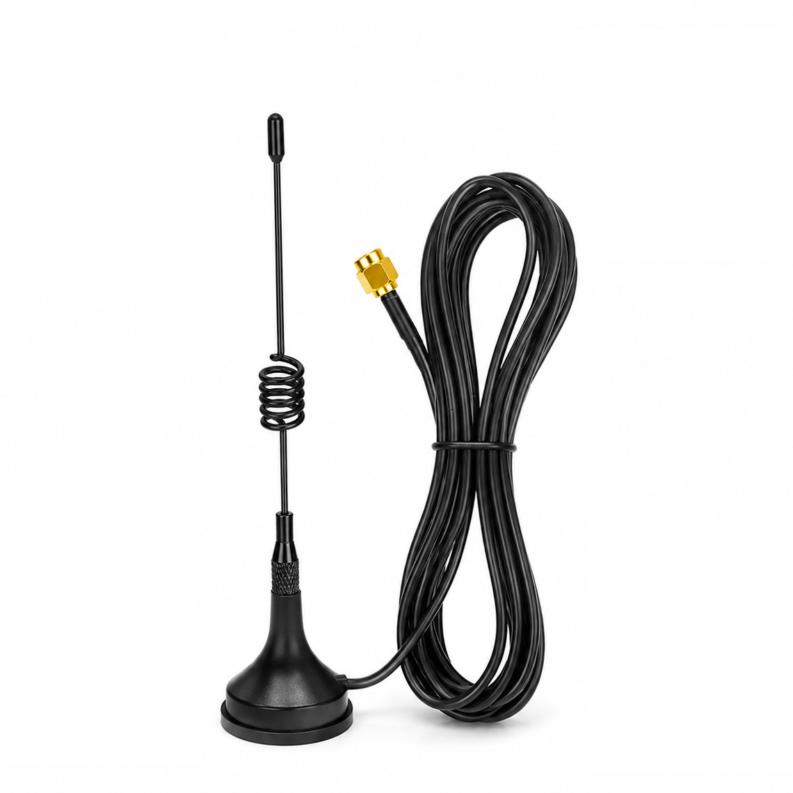 ZKT 700-2700MHz Antenna SMA Male Magnetic AerialSmall Base for Communication Ham Radio Walkie Talkie