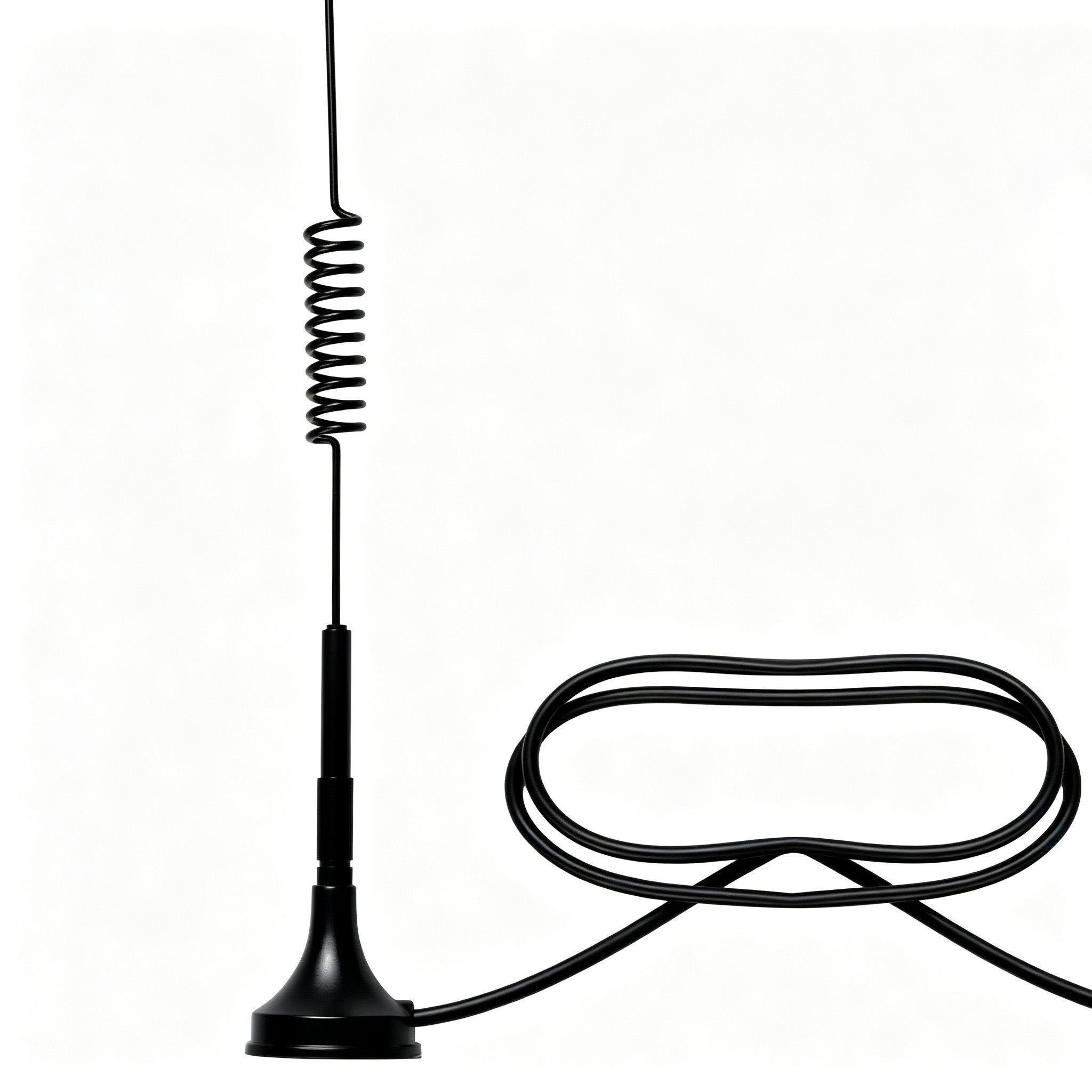 ZKT 4G LTE Spring Antenna SMA Male Connector Compatible with CB Radio Amateur Radio Car Mobile Radio 