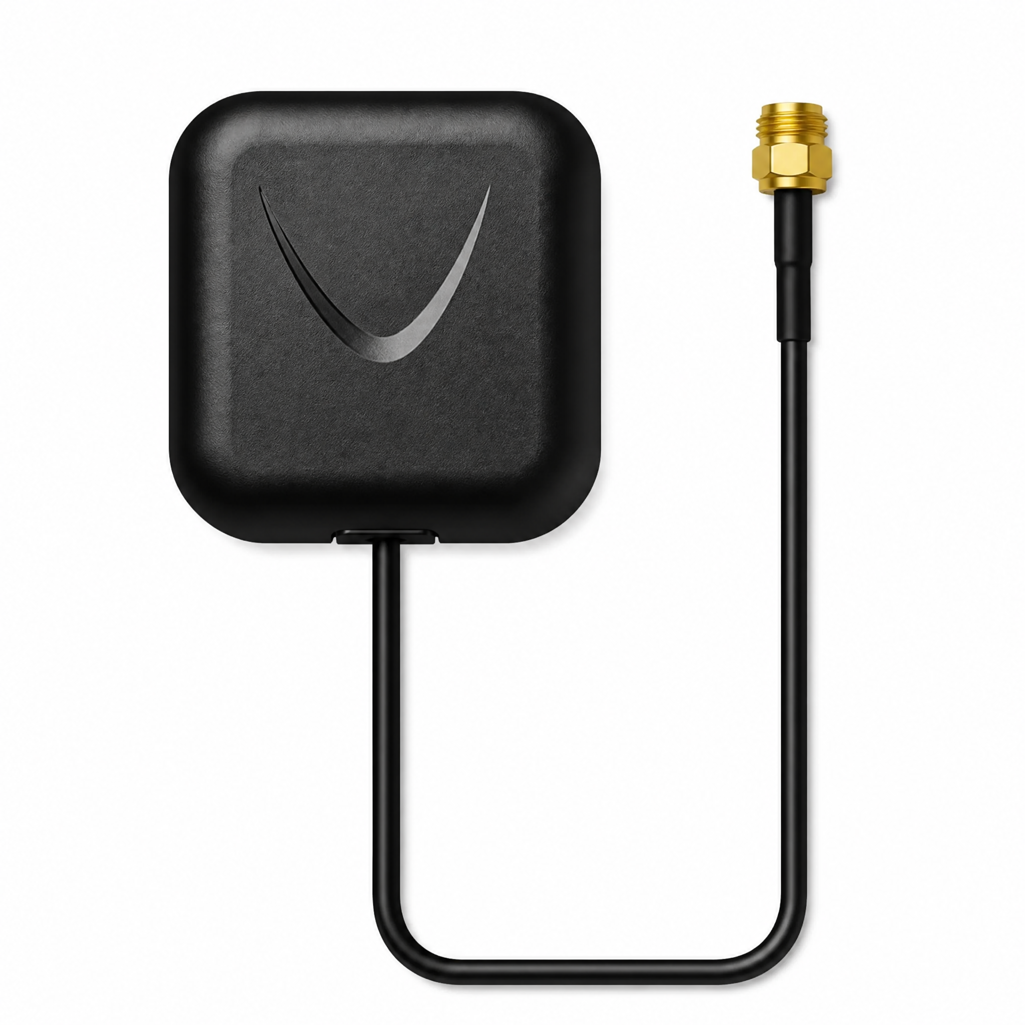 ZKT Square GPS Antenna Vertical Polarization Efficient Communication Antennas for Navigation Head Unit Car Radio